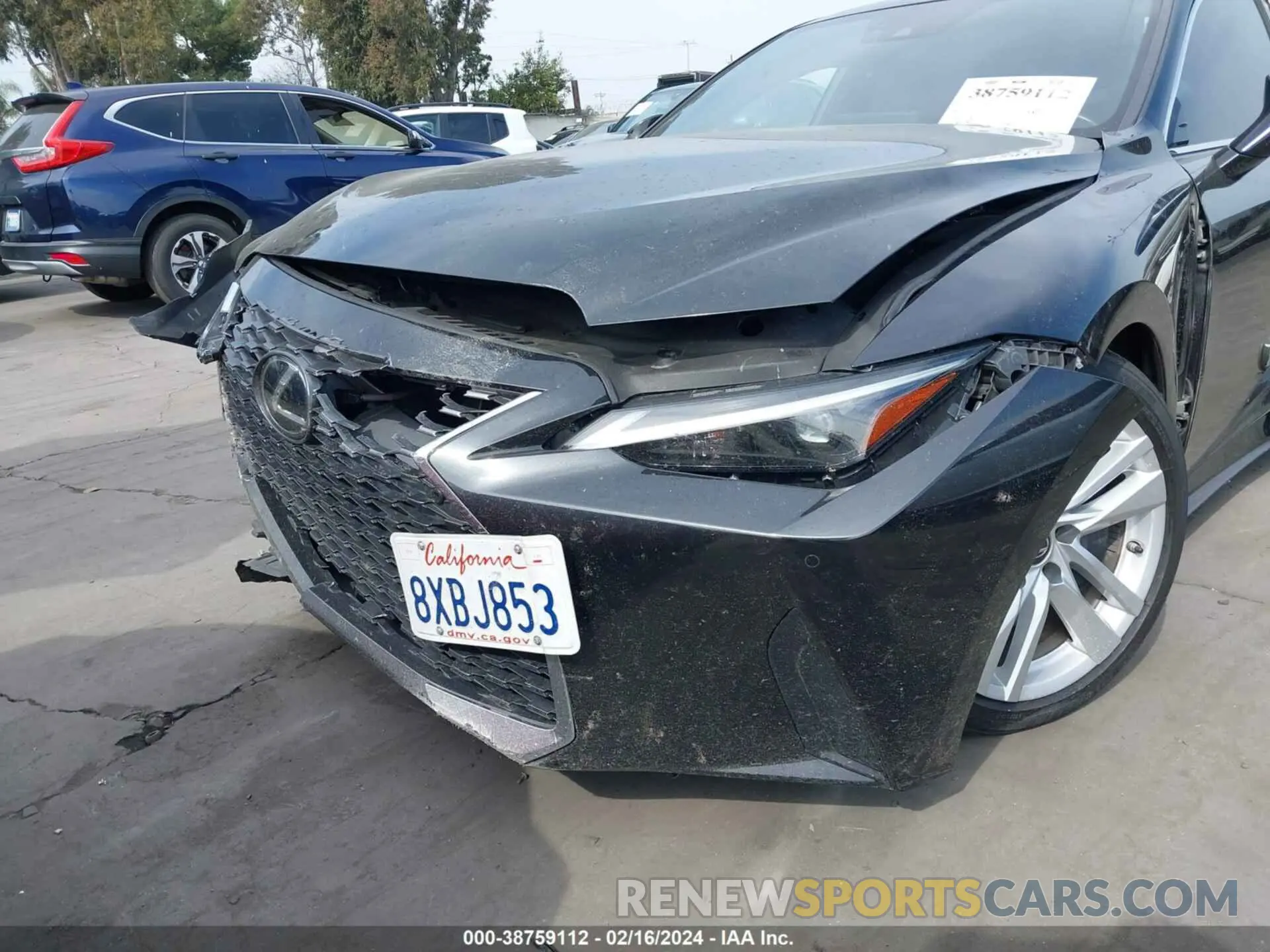 21 fotografías del automóvil dañado JTHCA1D25M5115860 LEXUS IS 300 2021