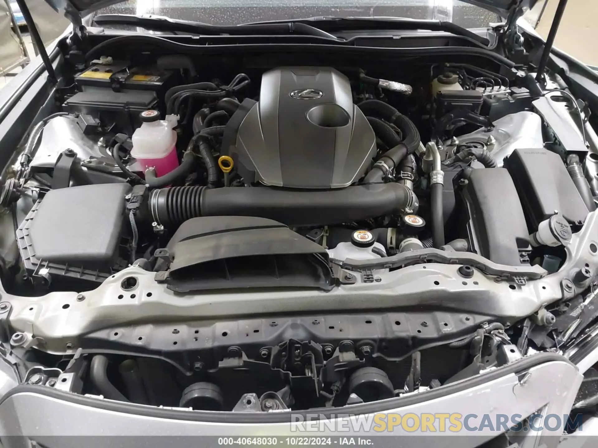 10 fotografías del automóvil dañado JTHAA1D27N5118428 LEXUS IS 300 2022