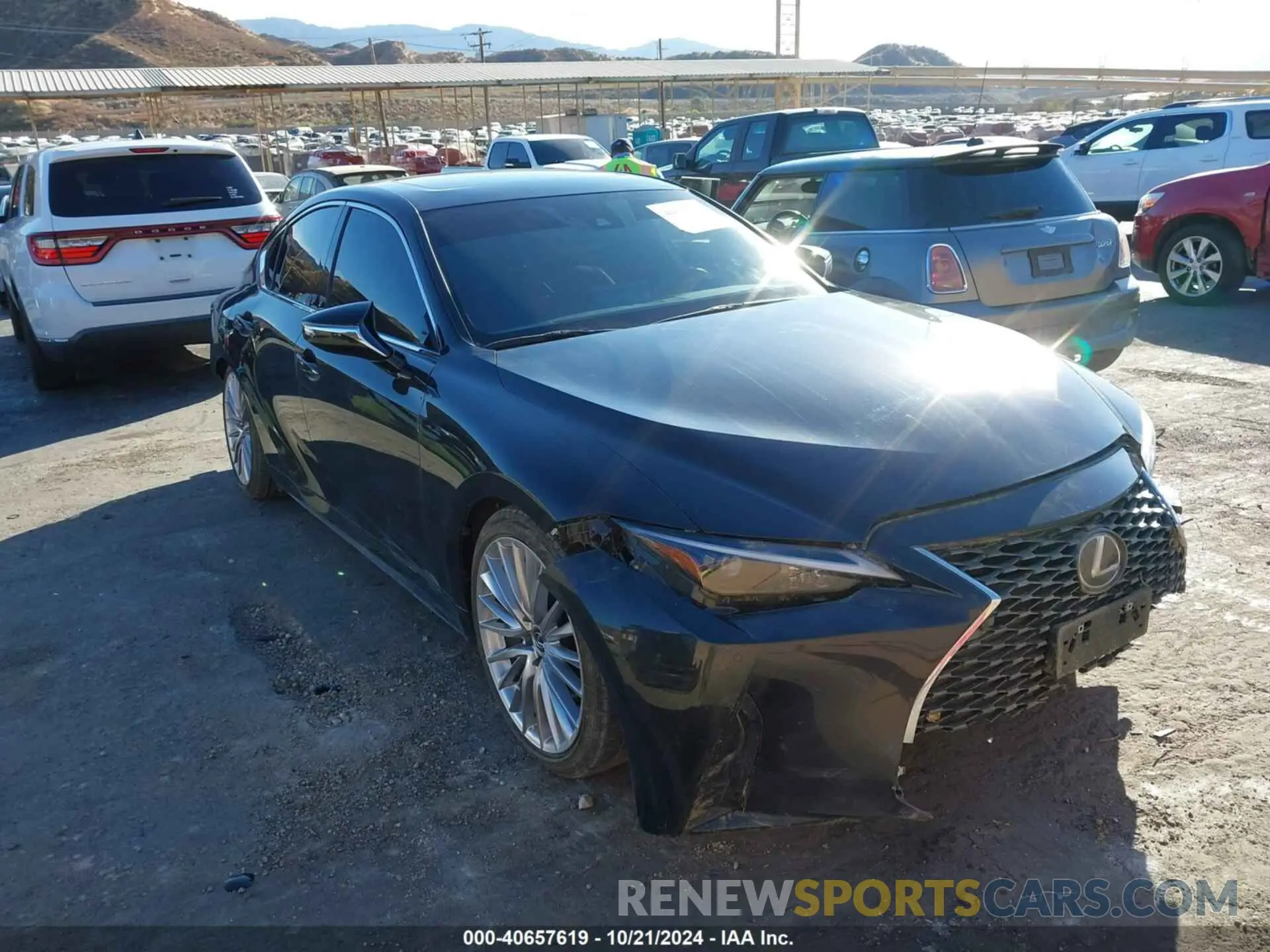 1 fotografías del automóvil dañado JTHDA1D27N5122492 LEXUS IS 300 2022