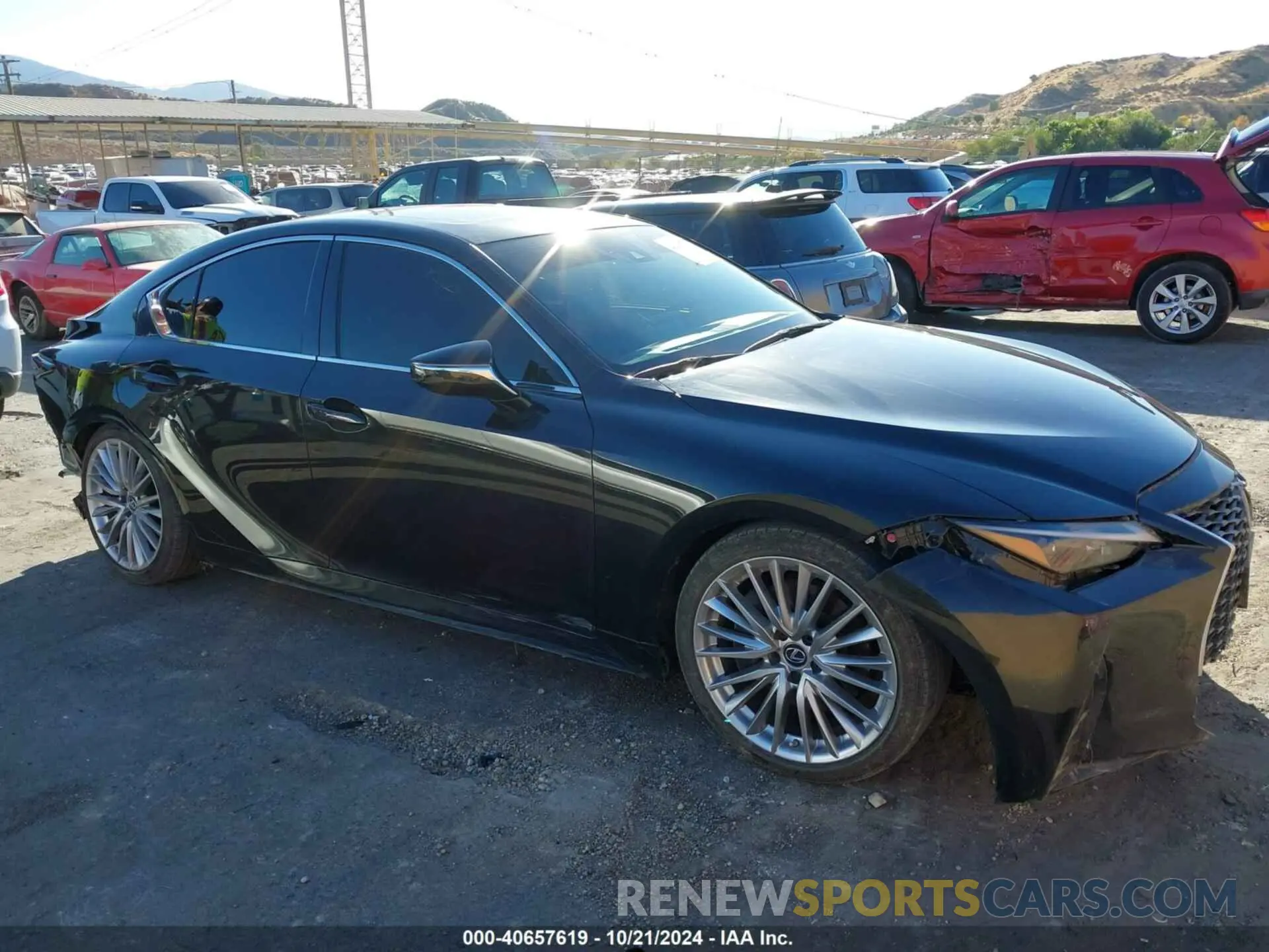 13 fotografías del automóvil dañado JTHDA1D27N5122492 LEXUS IS 300 2022