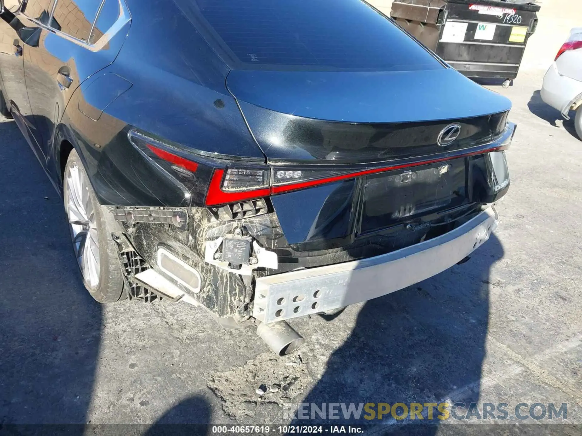 6 fotografías del automóvil dañado JTHDA1D27N5122492 LEXUS IS 300 2022