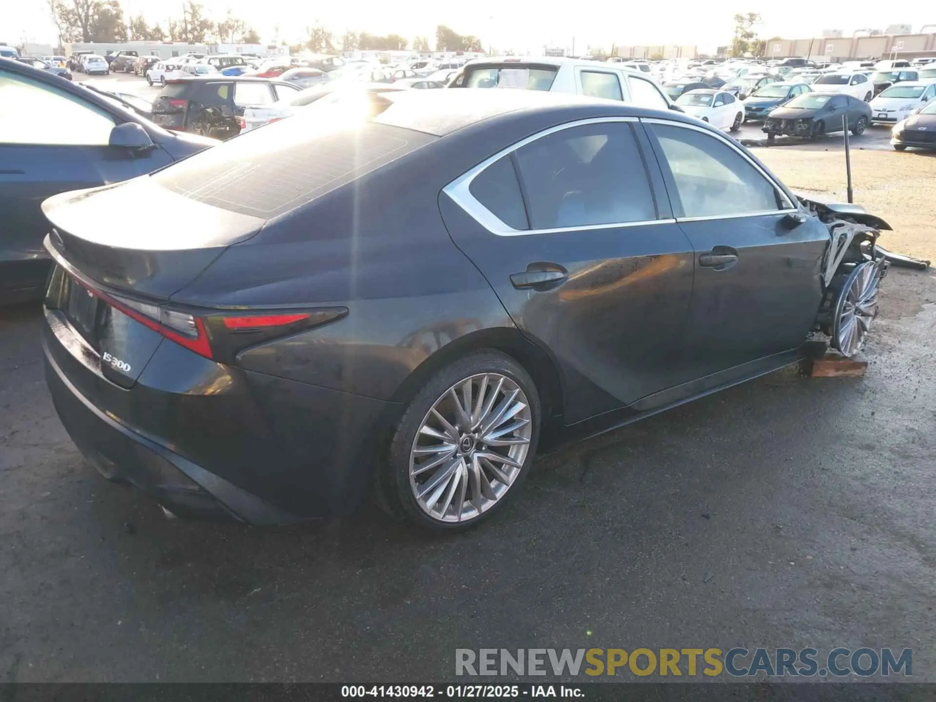 4 fotografías del automóvil dañado JTHDA1D25P5125507 LEXUS IS 300 2023