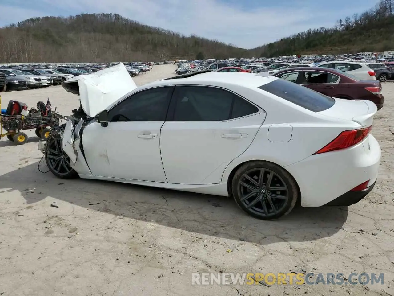 2 fotografías del automóvil dañado JTHG81F27L5041365 LEXUS IS 300 F S 2020