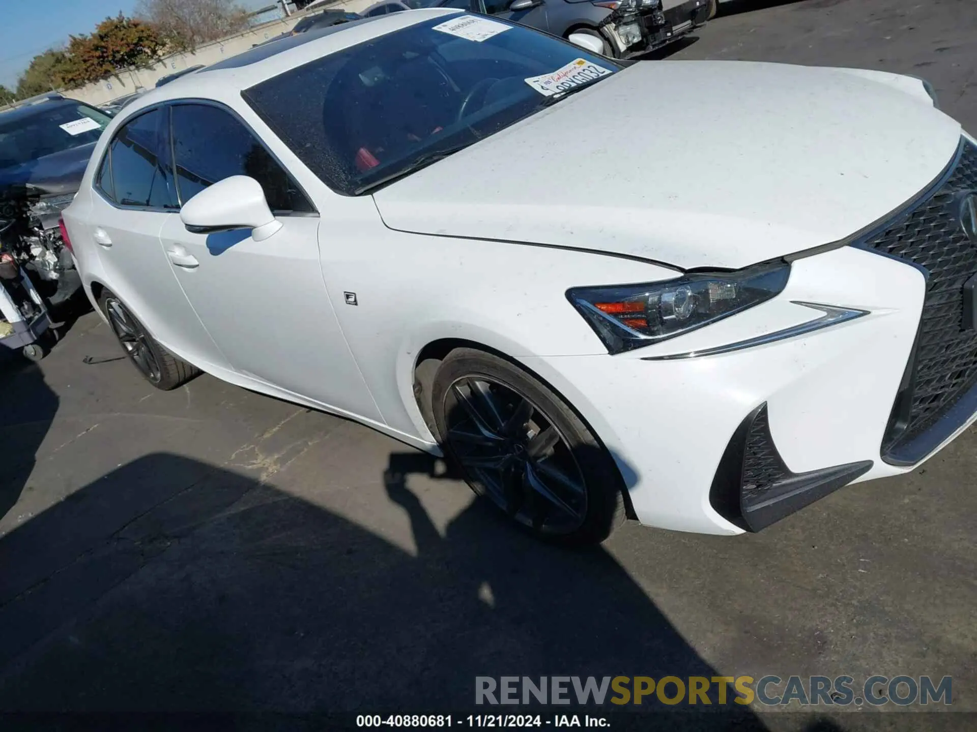 1 fotografías del automóvil dañado JTHGZ1B24L5035719 LEXUS IS 350 2020