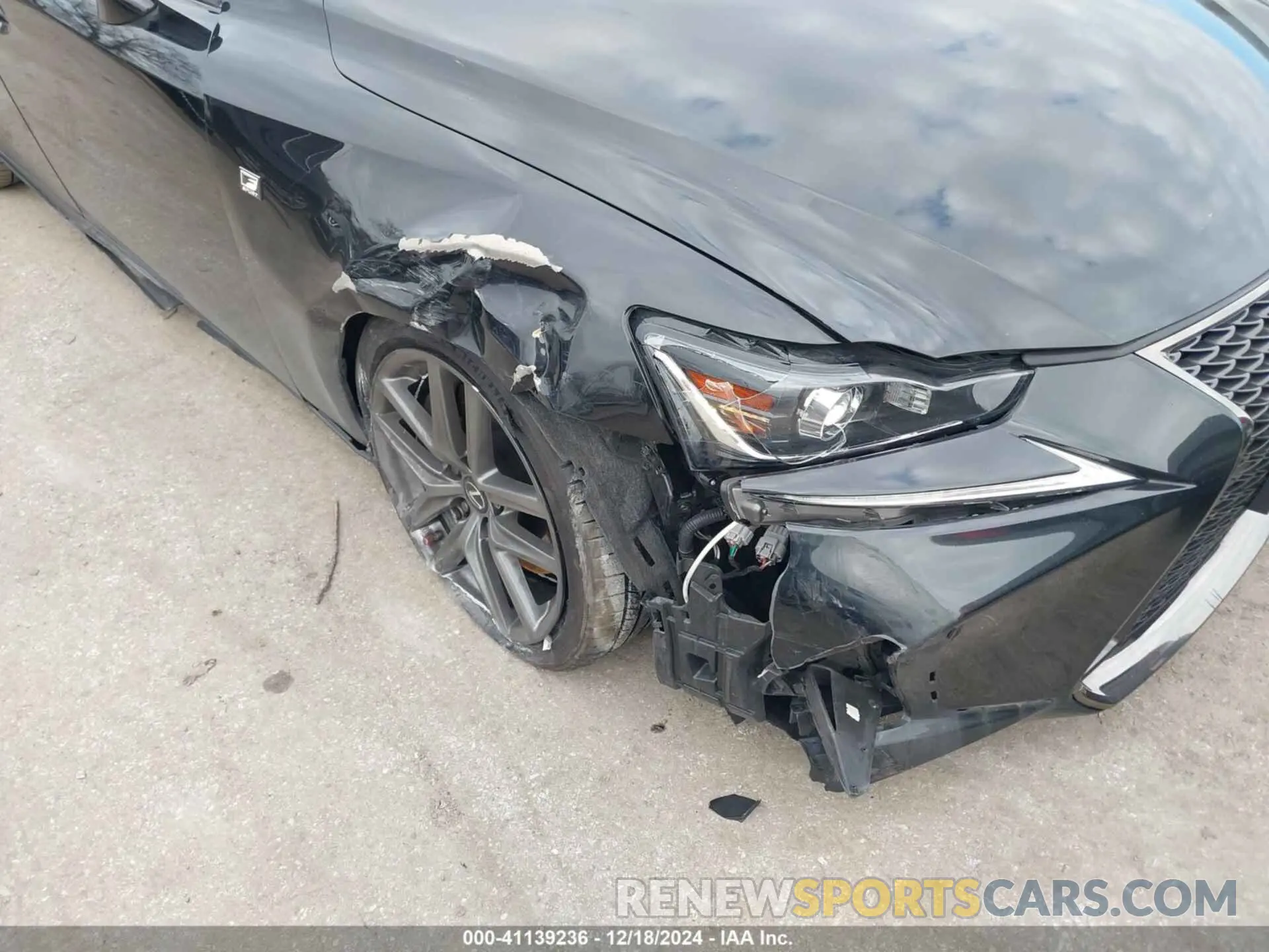 6 fotografías del automóvil dañado JTHGZ1E23L5018034 LEXUS IS 350 2020