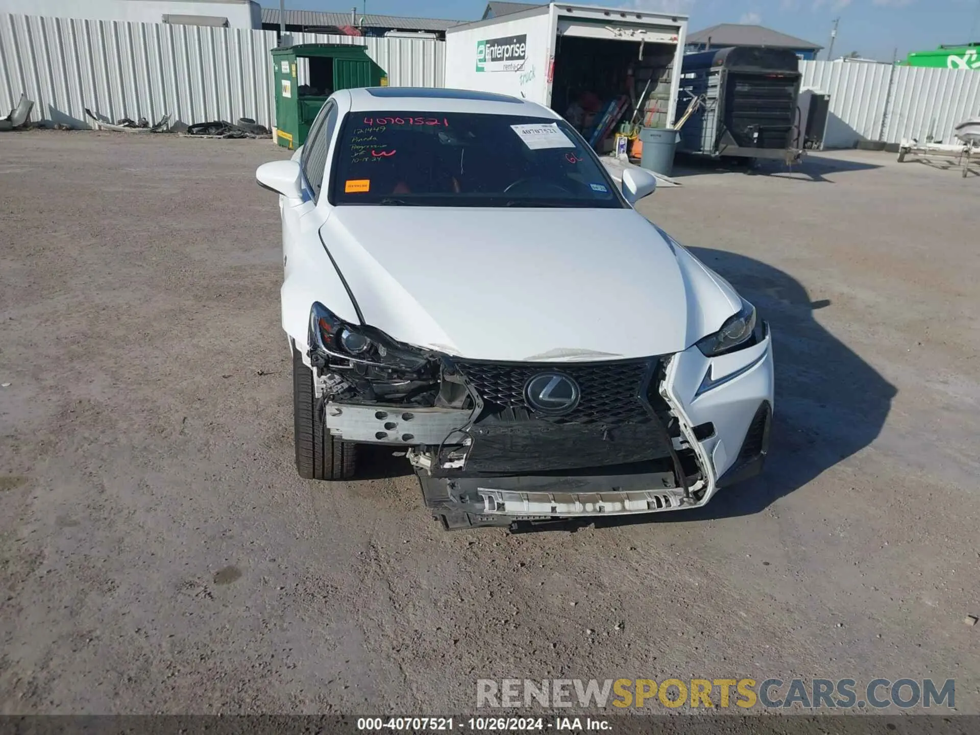 6 fotografías del automóvil dañado JTHGZ1E2XL5017611 LEXUS IS 350 2020