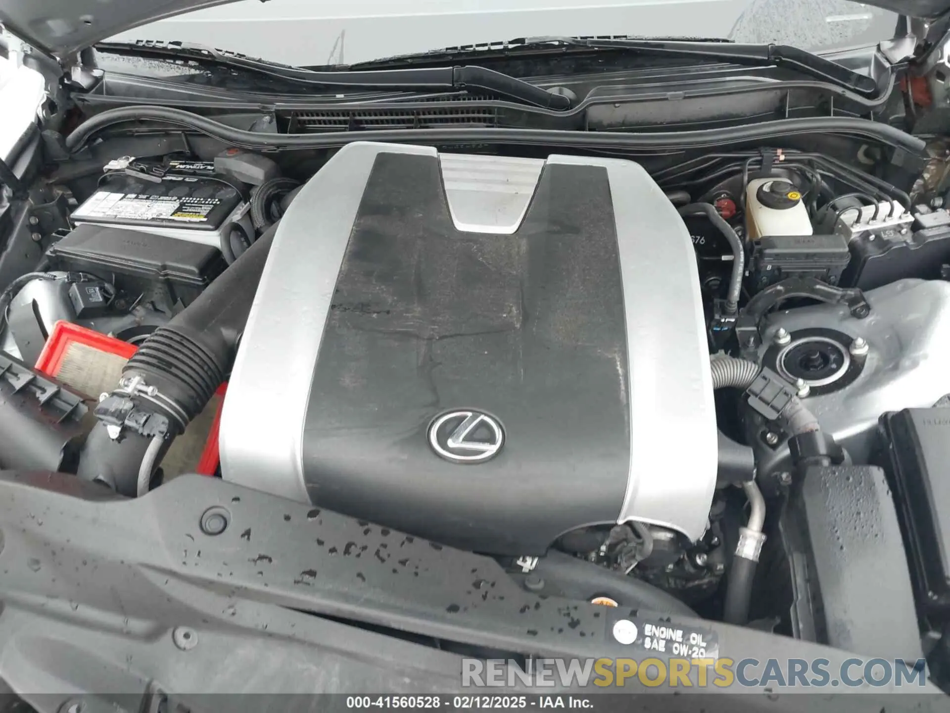 10 fotografías del automóvil dañado JTHGZ1B20M5039493 LEXUS IS 350 2021