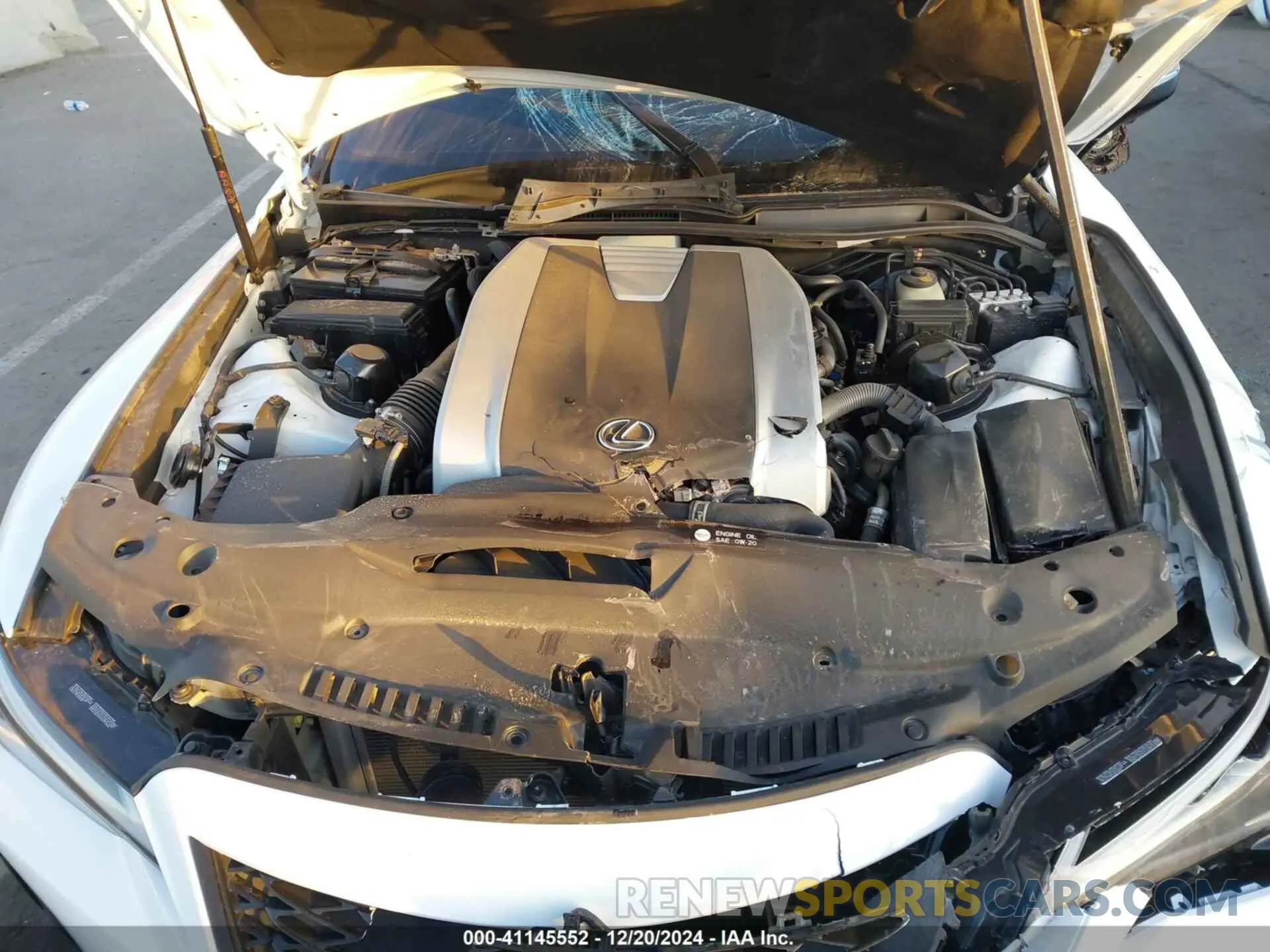 10 fotografías del automóvil dañado JTHGZ1B20M5041891 LEXUS IS 350 2021