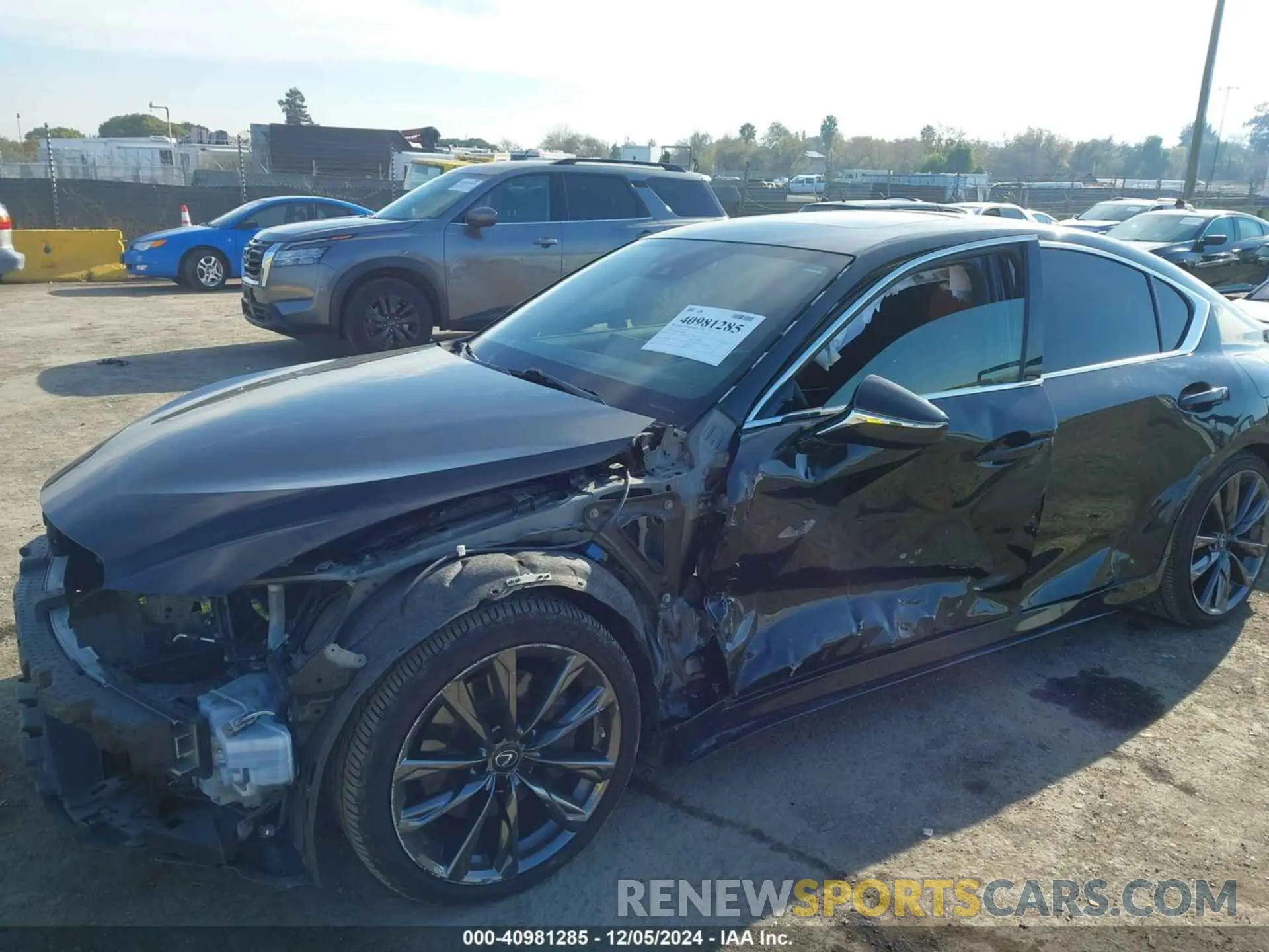6 fotografías del automóvil dañado JTHGZ1B24M5039092 LEXUS IS 350 2021