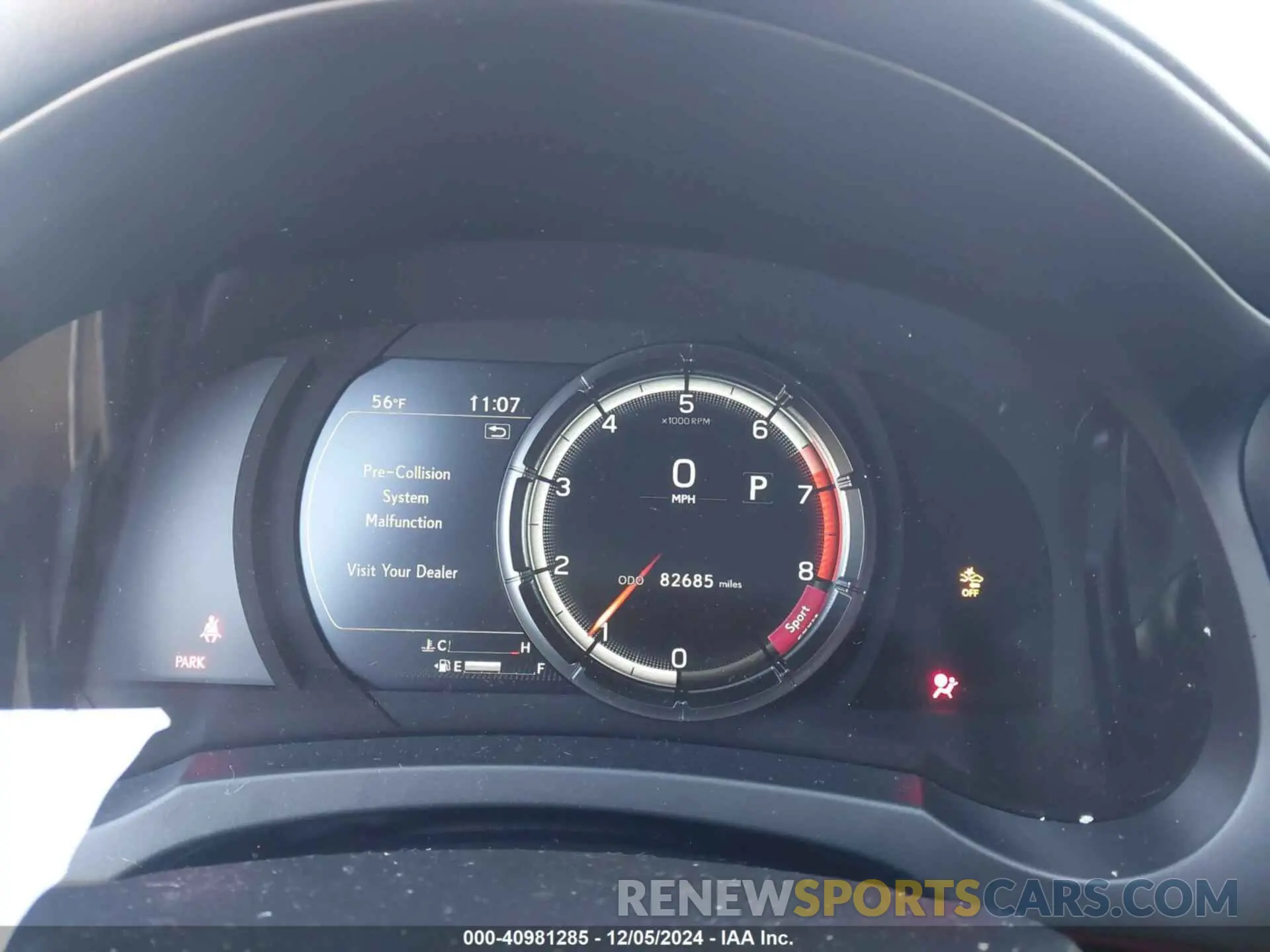 7 fotografías del automóvil dañado JTHGZ1B24M5039092 LEXUS IS 350 2021