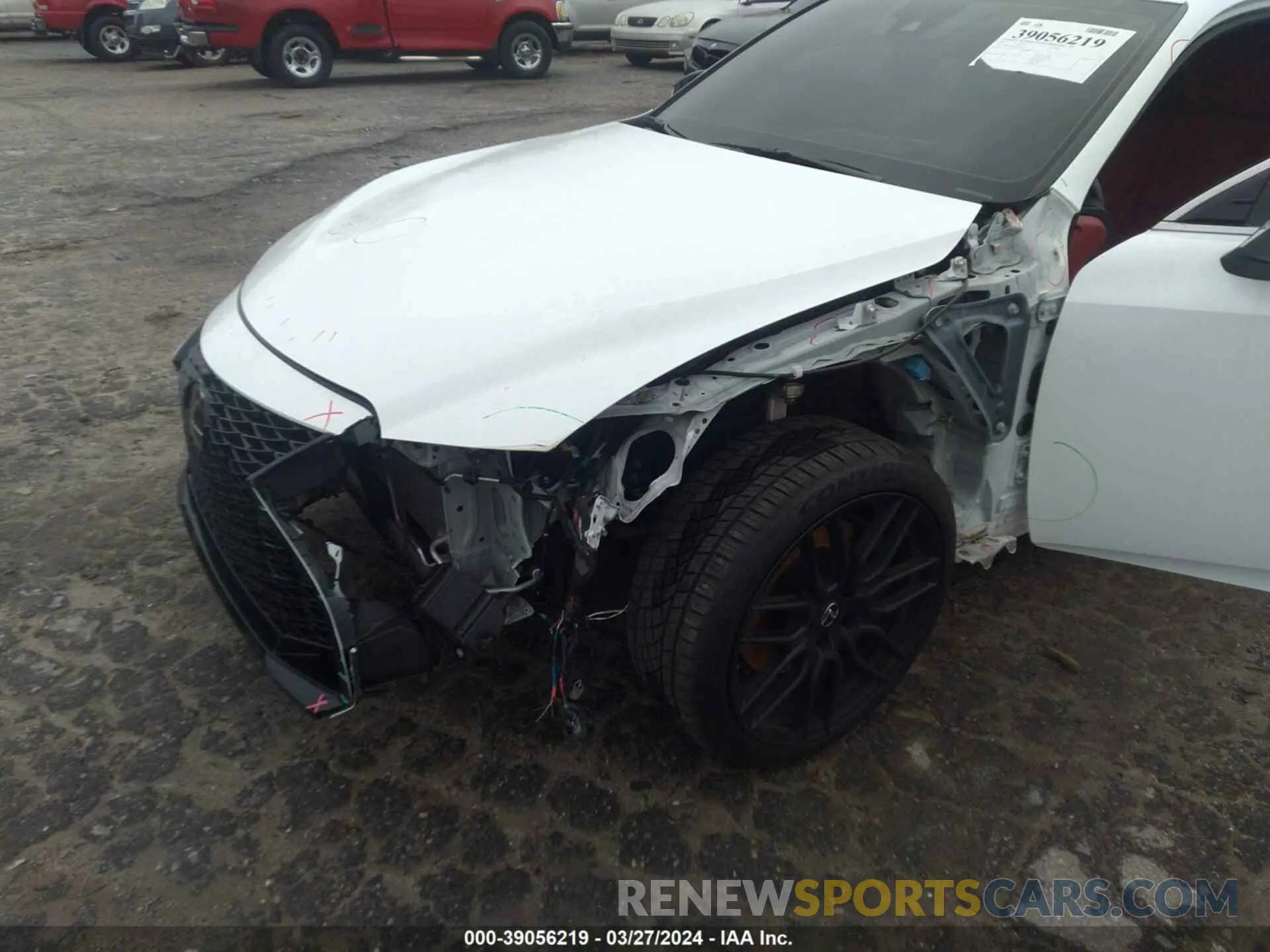 6 fotografías del automóvil dañado JTHGZ1B25M5040459 LEXUS IS 350 2021