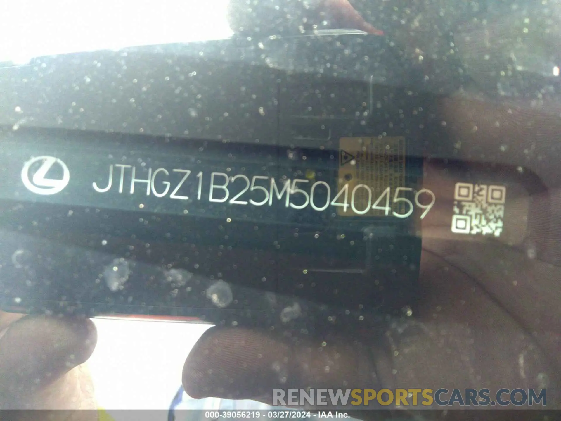 9 fotografías del automóvil dañado JTHGZ1B25M5040459 LEXUS IS 350 2021