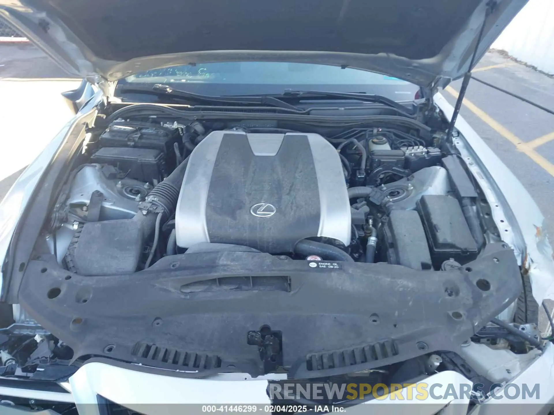 10 fotografías del automóvil dañado JTHGZ1B25M5044060 LEXUS IS 350 2021