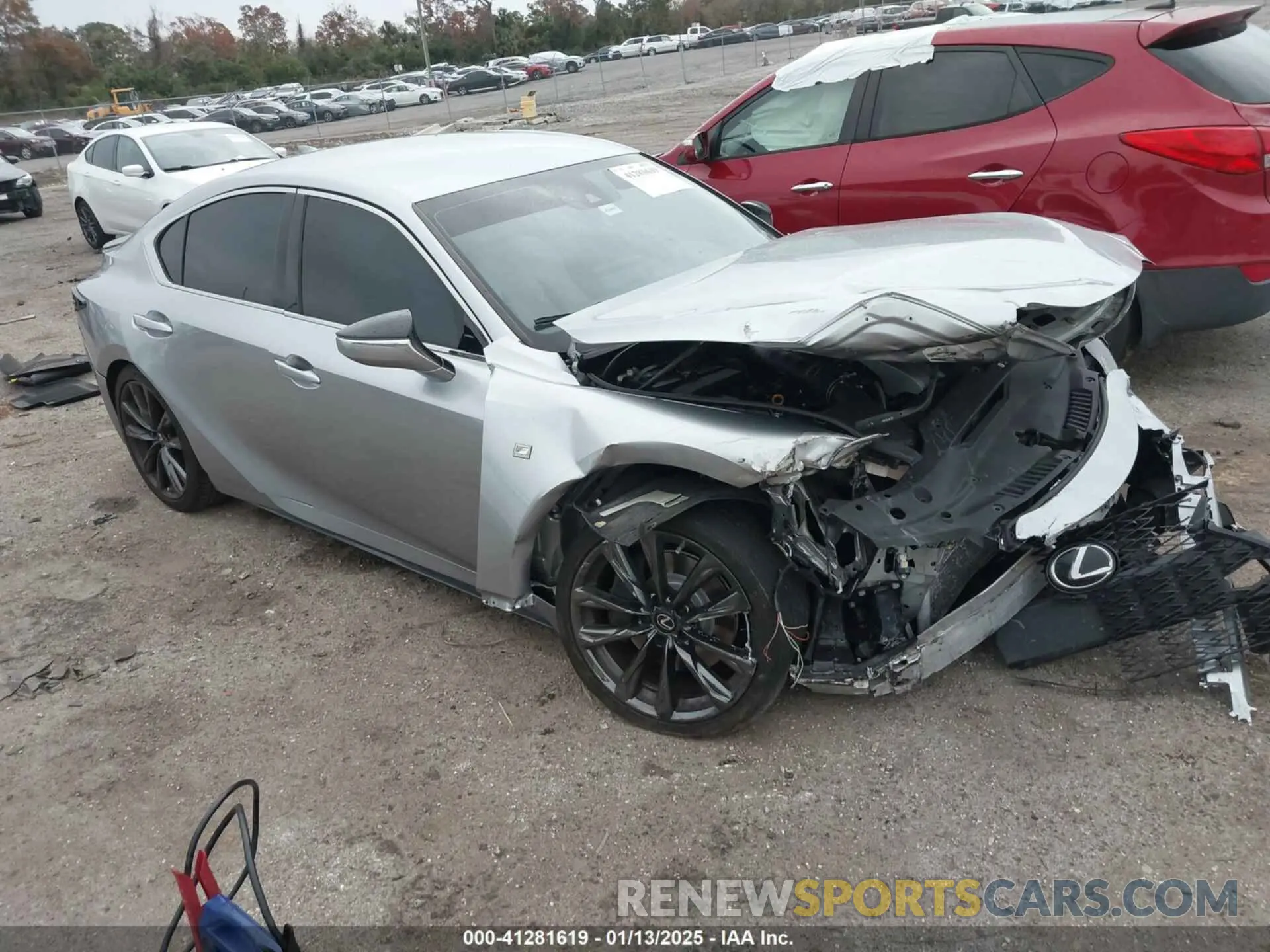 1 fotografías del automóvil dañado JTHGZ1B26M5038249 LEXUS IS 350 2021
