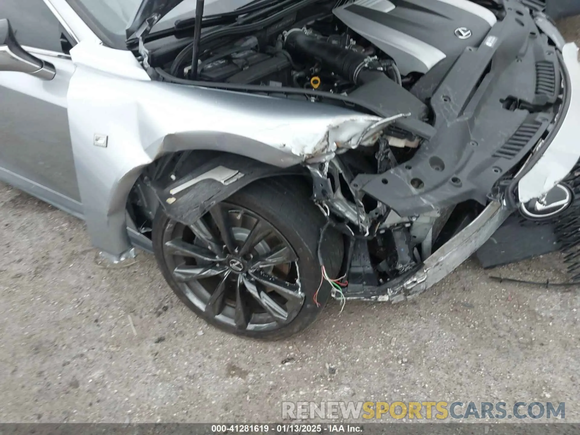 6 fotografías del automóvil dañado JTHGZ1B26M5038249 LEXUS IS 350 2021