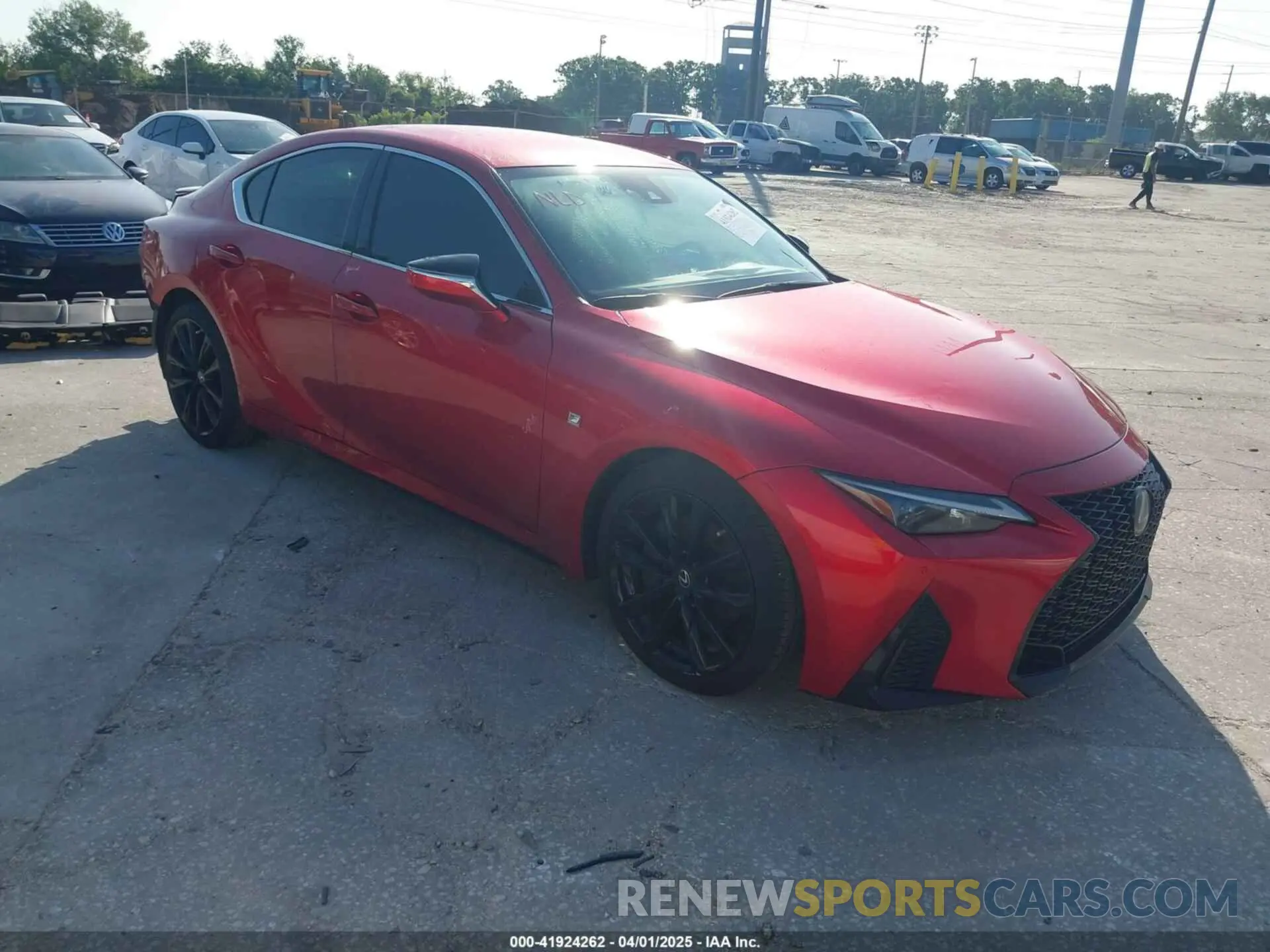 1 fotografías del automóvil dañado JTHGZ1B27M5041855 LEXUS IS 350 2021
