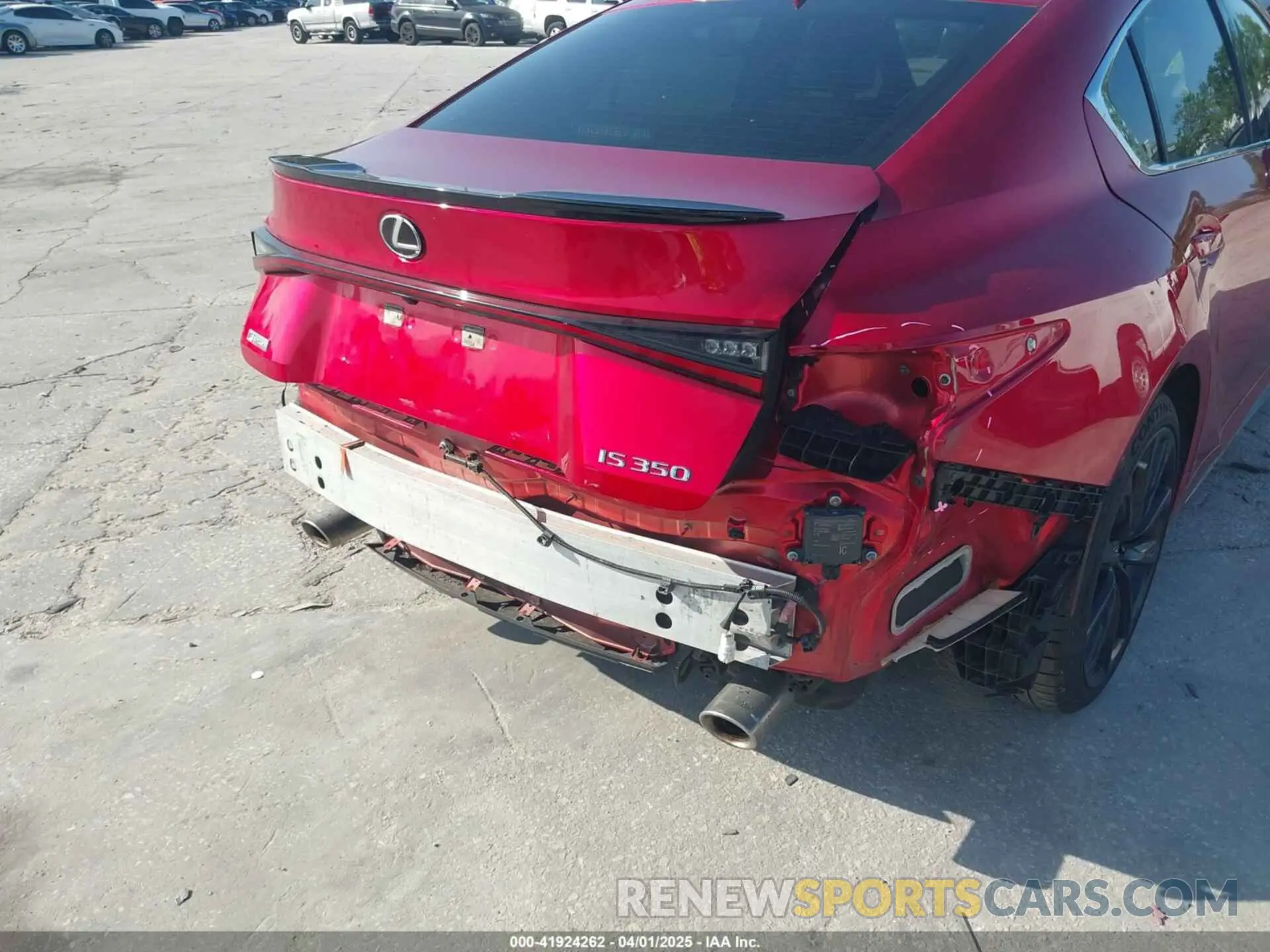 6 fotografías del automóvil dañado JTHGZ1B27M5041855 LEXUS IS 350 2021
