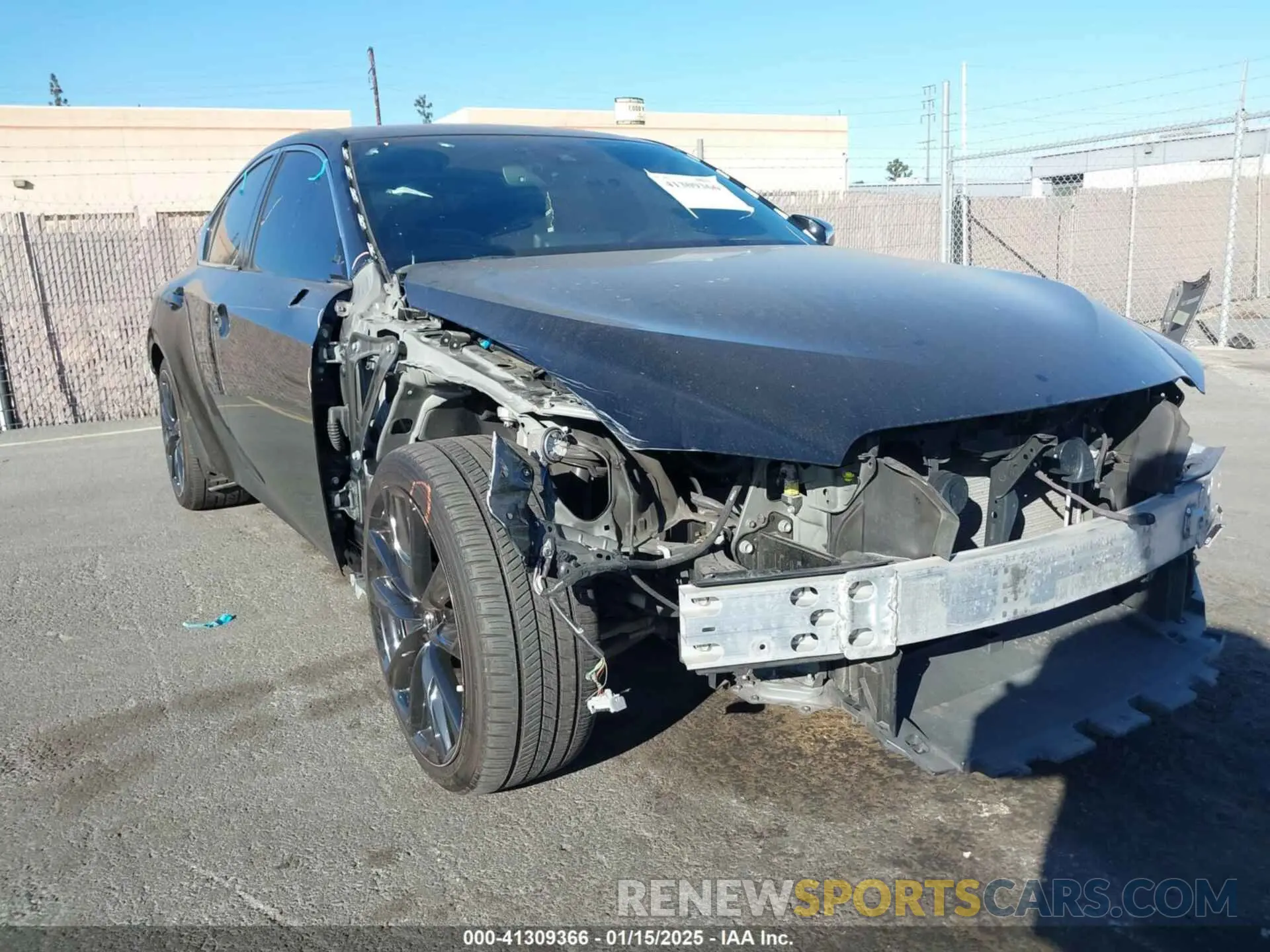 6 fotografías del automóvil dañado JTHGZ1B27M5043699 LEXUS IS 350 2021