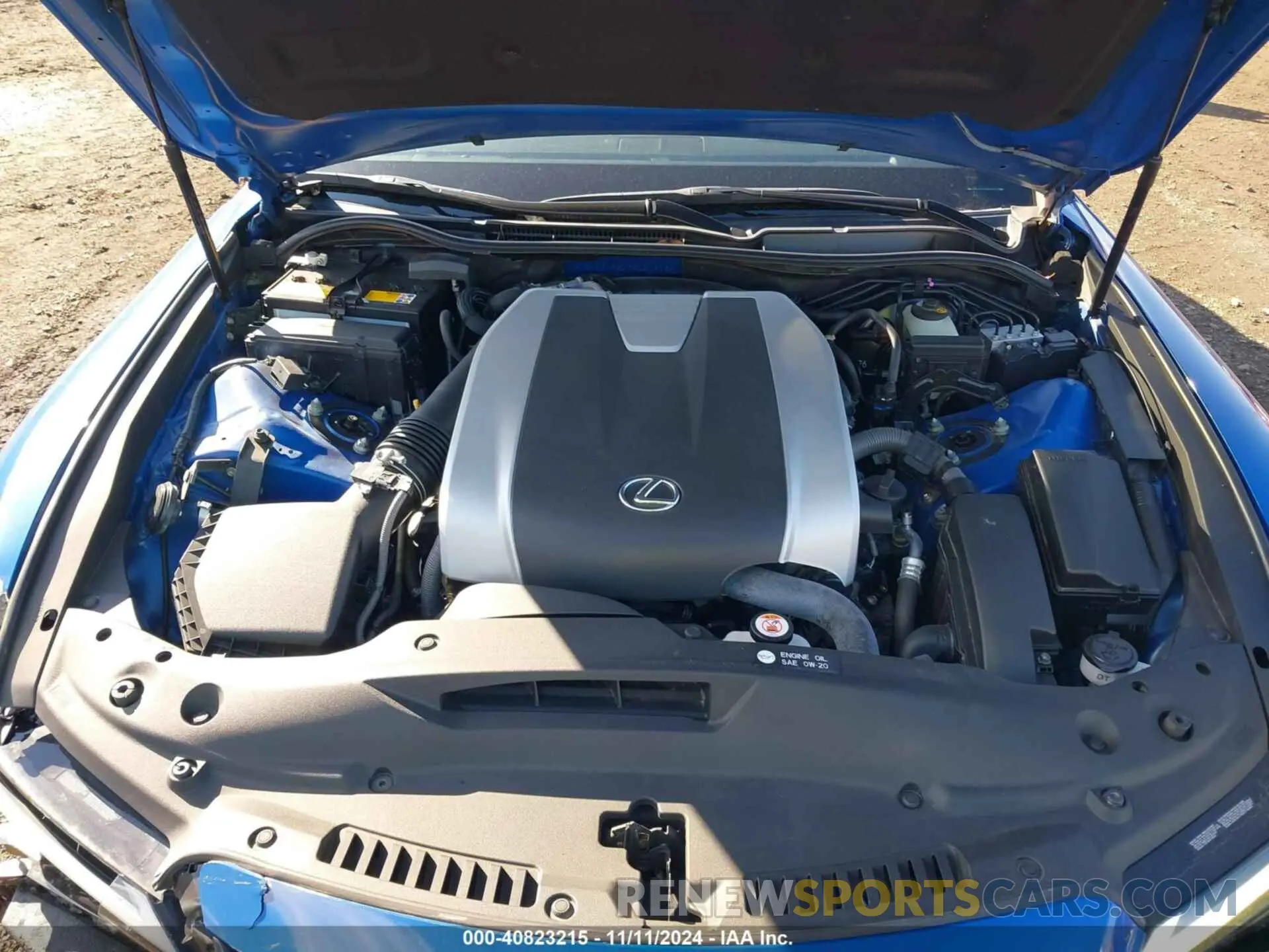 10 fotografías del automóvil dañado JTHGZ1E20M5021913 LEXUS IS 350 2021