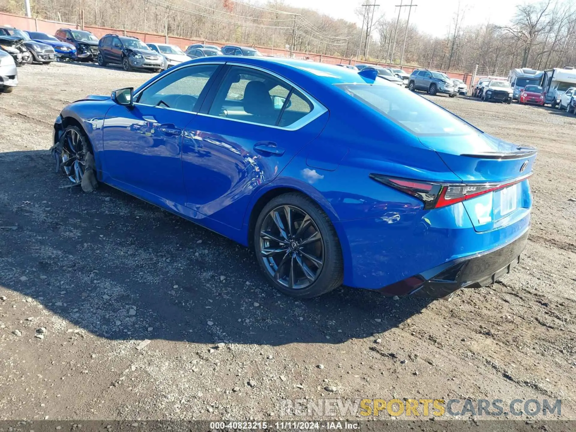3 fotografías del automóvil dañado JTHGZ1E20M5021913 LEXUS IS 350 2021