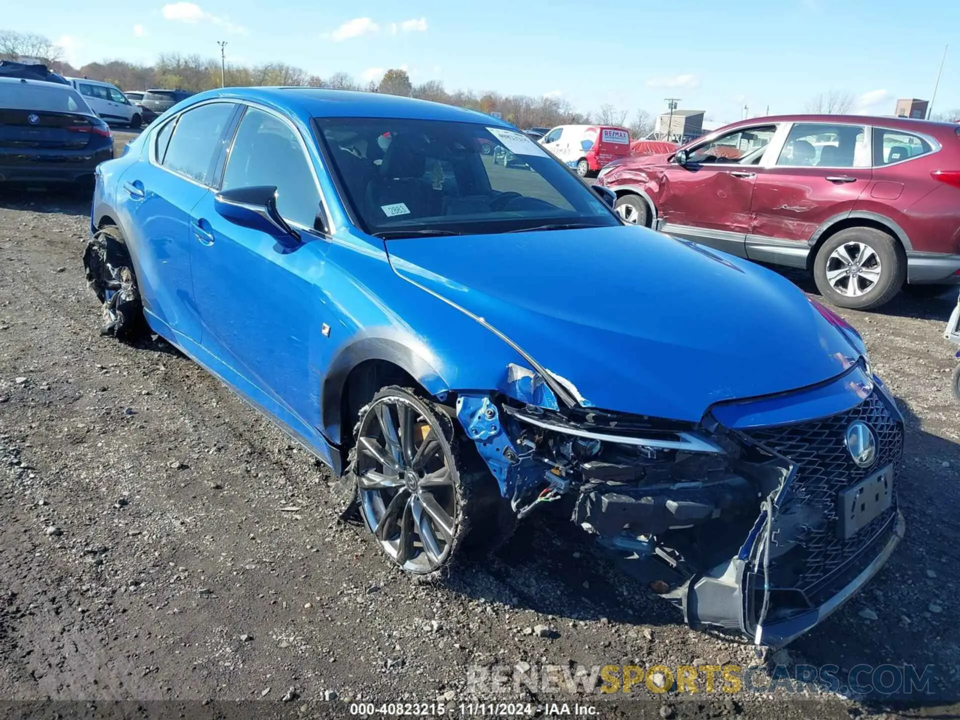 6 fotografías del automóvil dañado JTHGZ1E20M5021913 LEXUS IS 350 2021