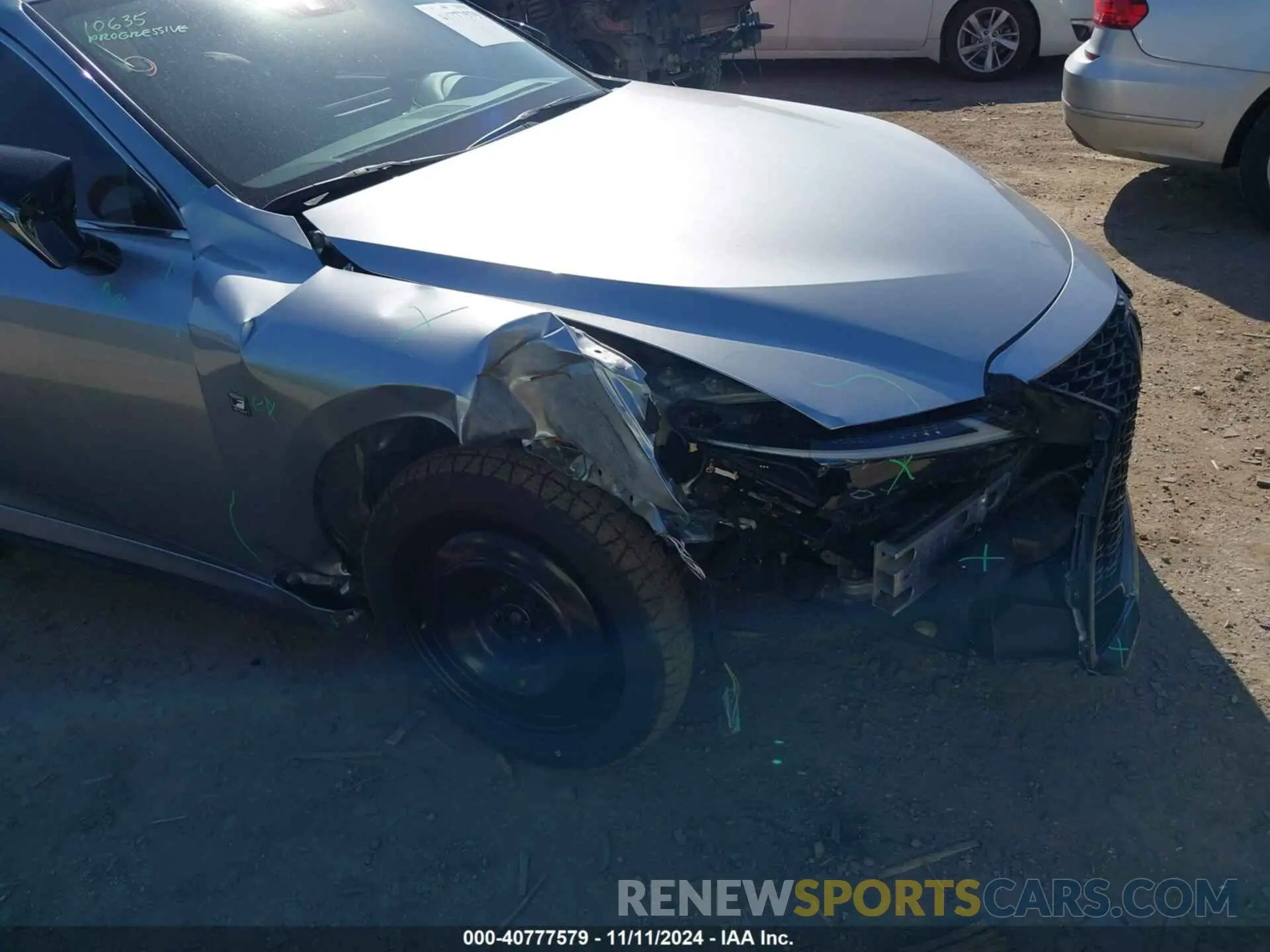 6 fotografías del automóvil dañado JTHGZ1E25M5020269 LEXUS IS 350 2021