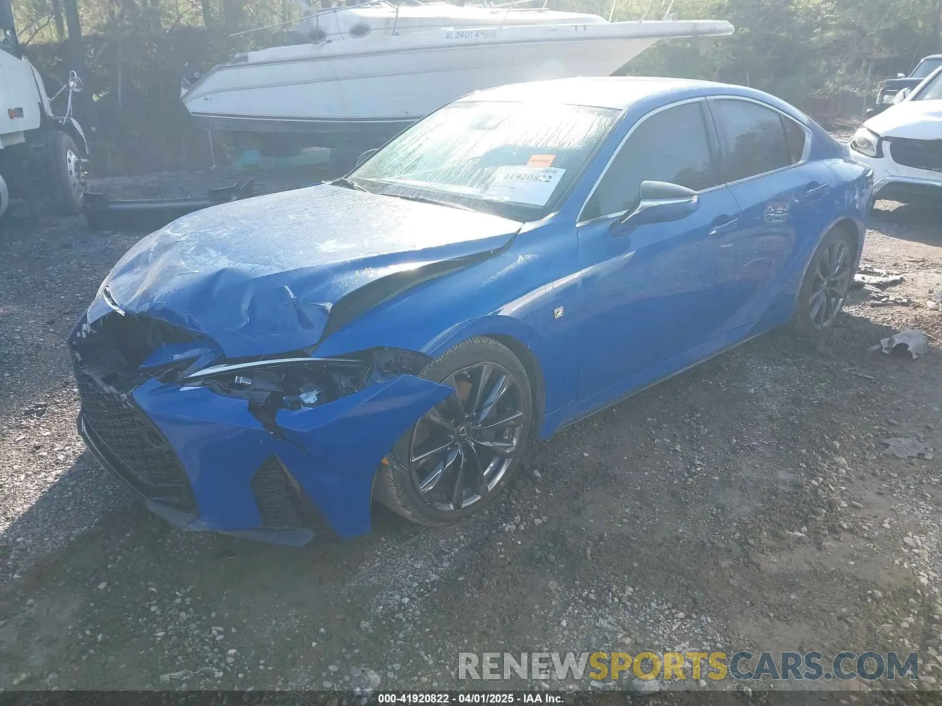 2 fotografías del automóvil dañado JTHGZ1B20N5049510 LEXUS IS 350 2022