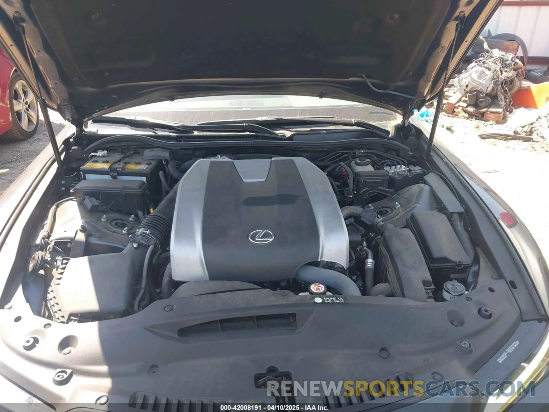 10 fotografías del automóvil dañado JTHGZ1B24N5051969 LEXUS IS 350 2022
