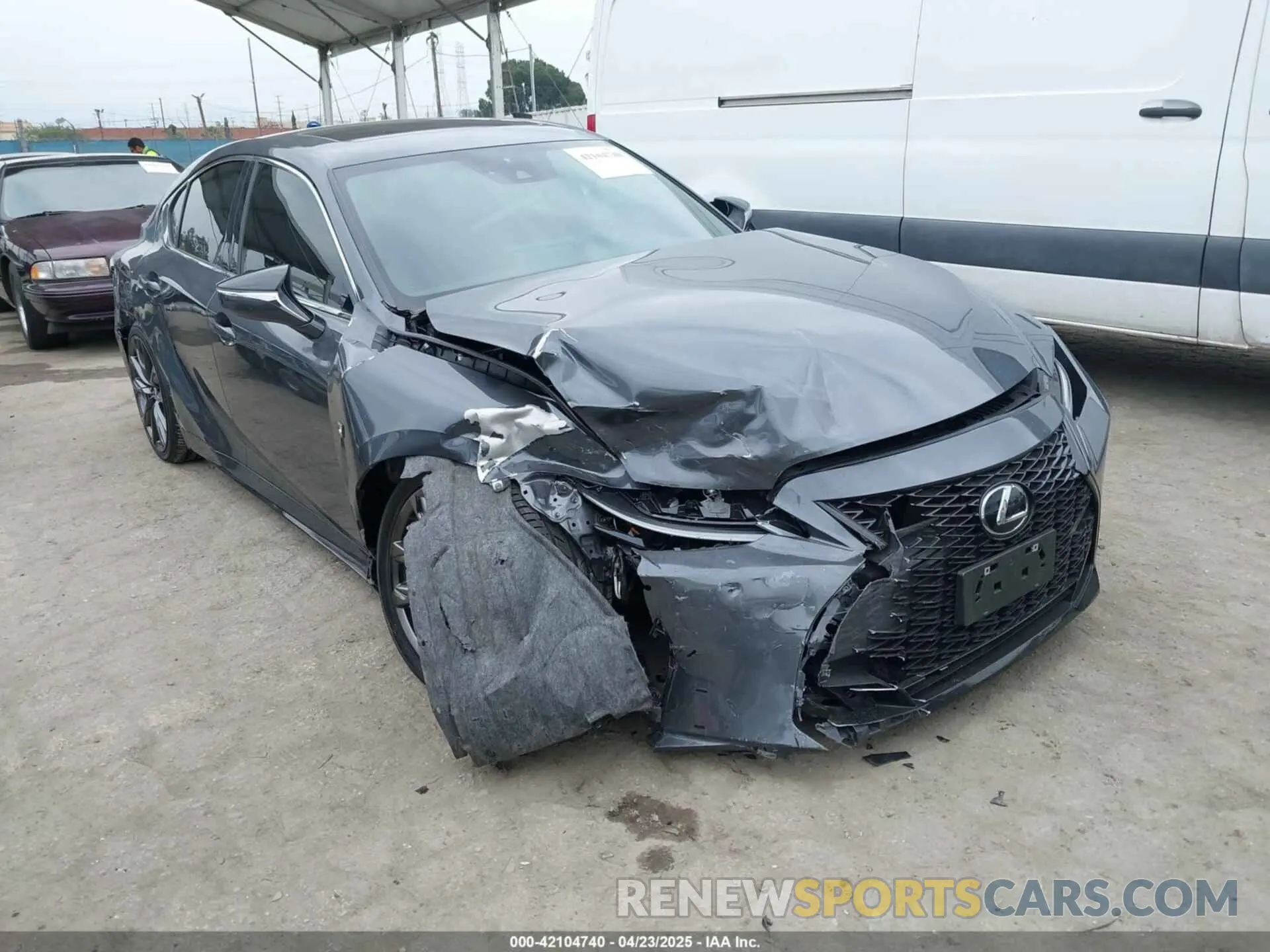 1 fotografías del automóvil dañado JTHGZ1B24N5055987 LEXUS IS 350 2022