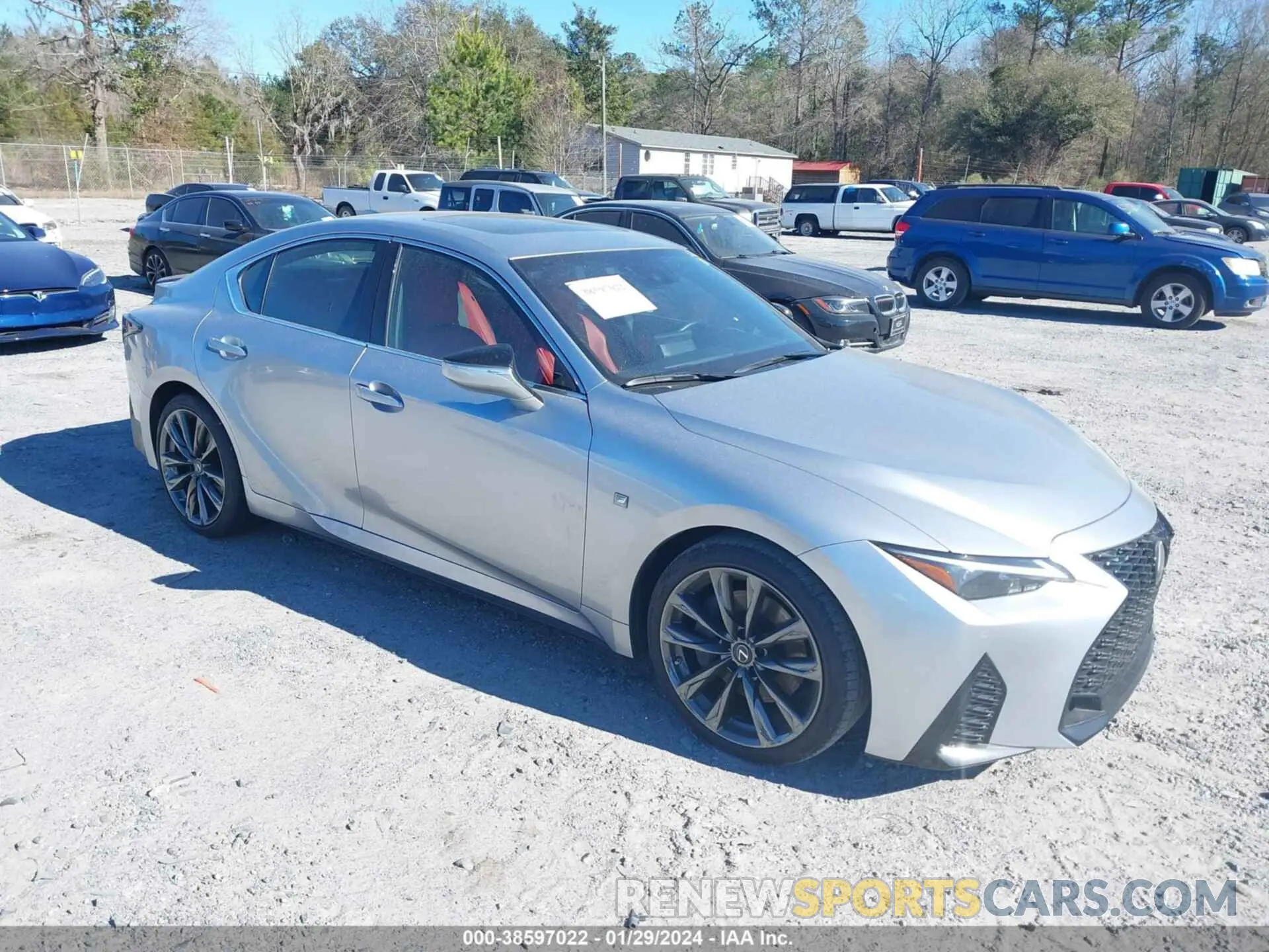 1 fotografías del automóvil dañado JTHGZ1B25N5050748 LEXUS IS 350 2022