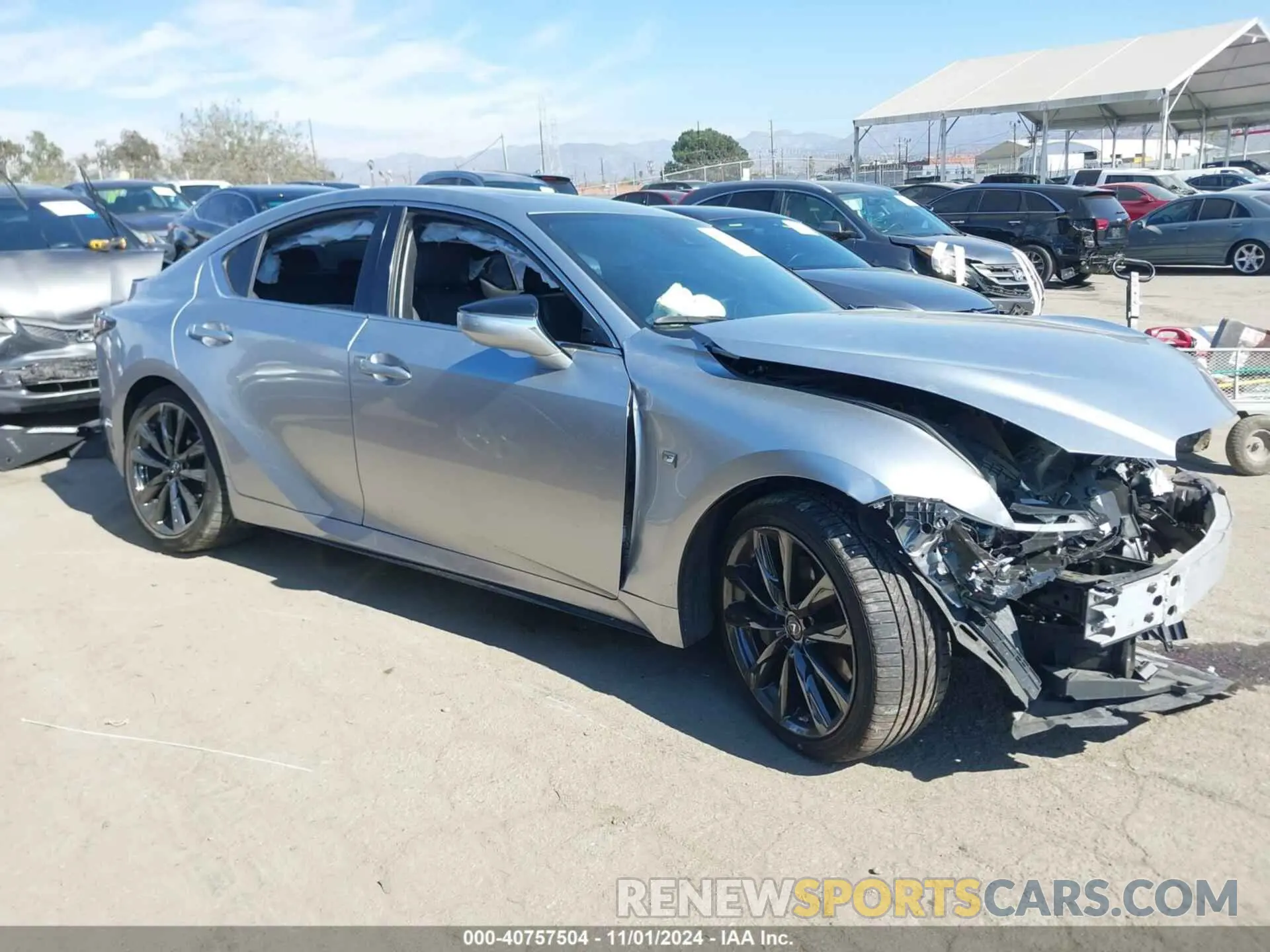 1 fotografías del automóvil dañado JTHGZ1B2XN5056495 LEXUS IS 350 2022
