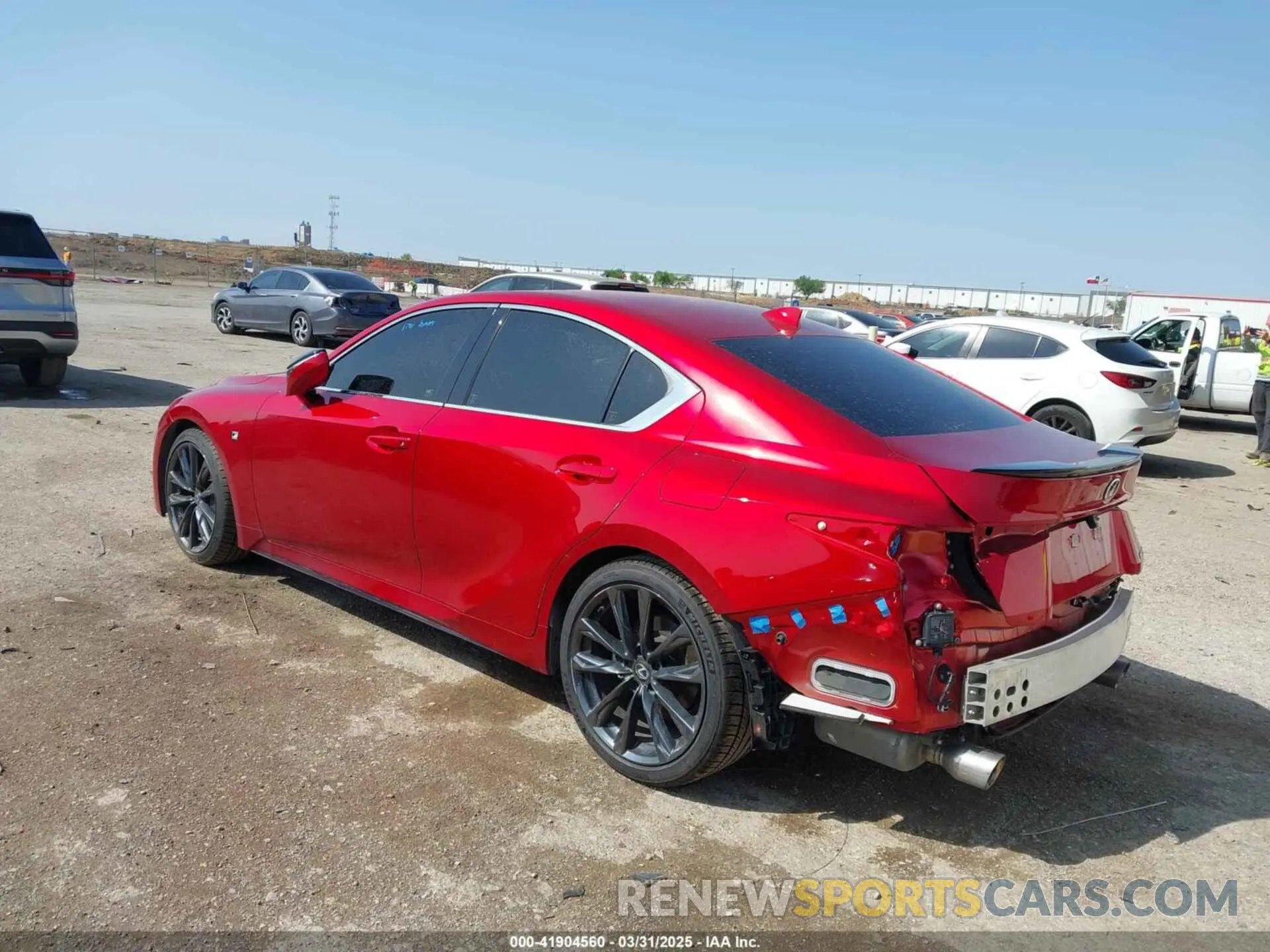 3 fotografías del automóvil dañado JTHGZ1B27P5059227 LEXUS IS 350 2023