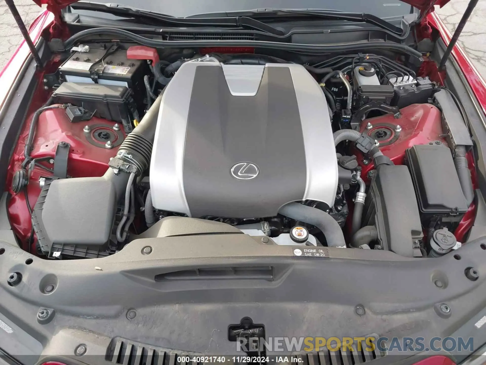 10 fotografías del automóvil dañado JTHGZ1B28P5069376 LEXUS IS 350 2023