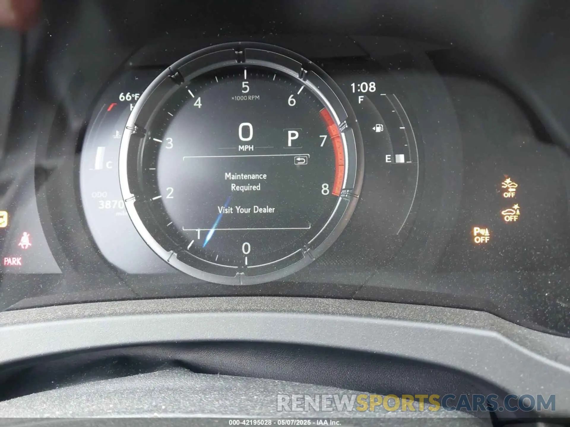 7 fotografías del automóvil dañado JTHGZ1B2XP5058945 LEXUS IS 350 2023