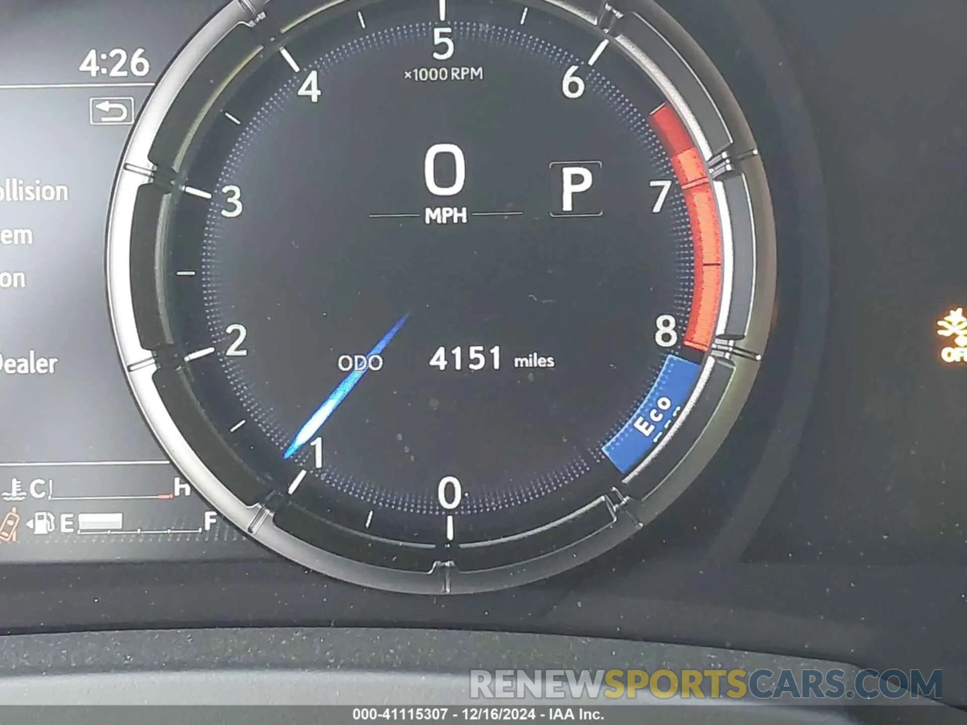7 fotografías del automóvil dañado JTHGZ1B2XP5069864 LEXUS IS 350 2023