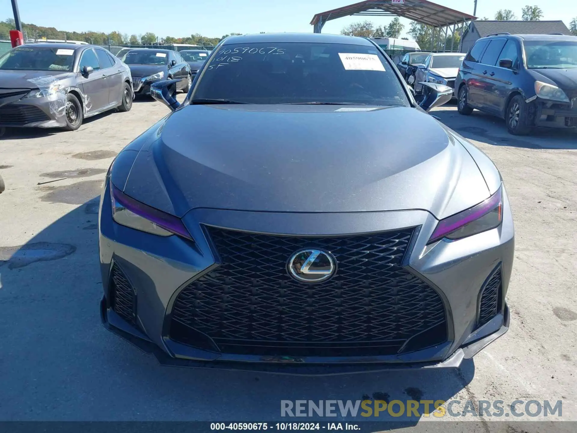 12 fotografías del automóvil dañado JTHGZ1E29P5027844 LEXUS IS 350 2023