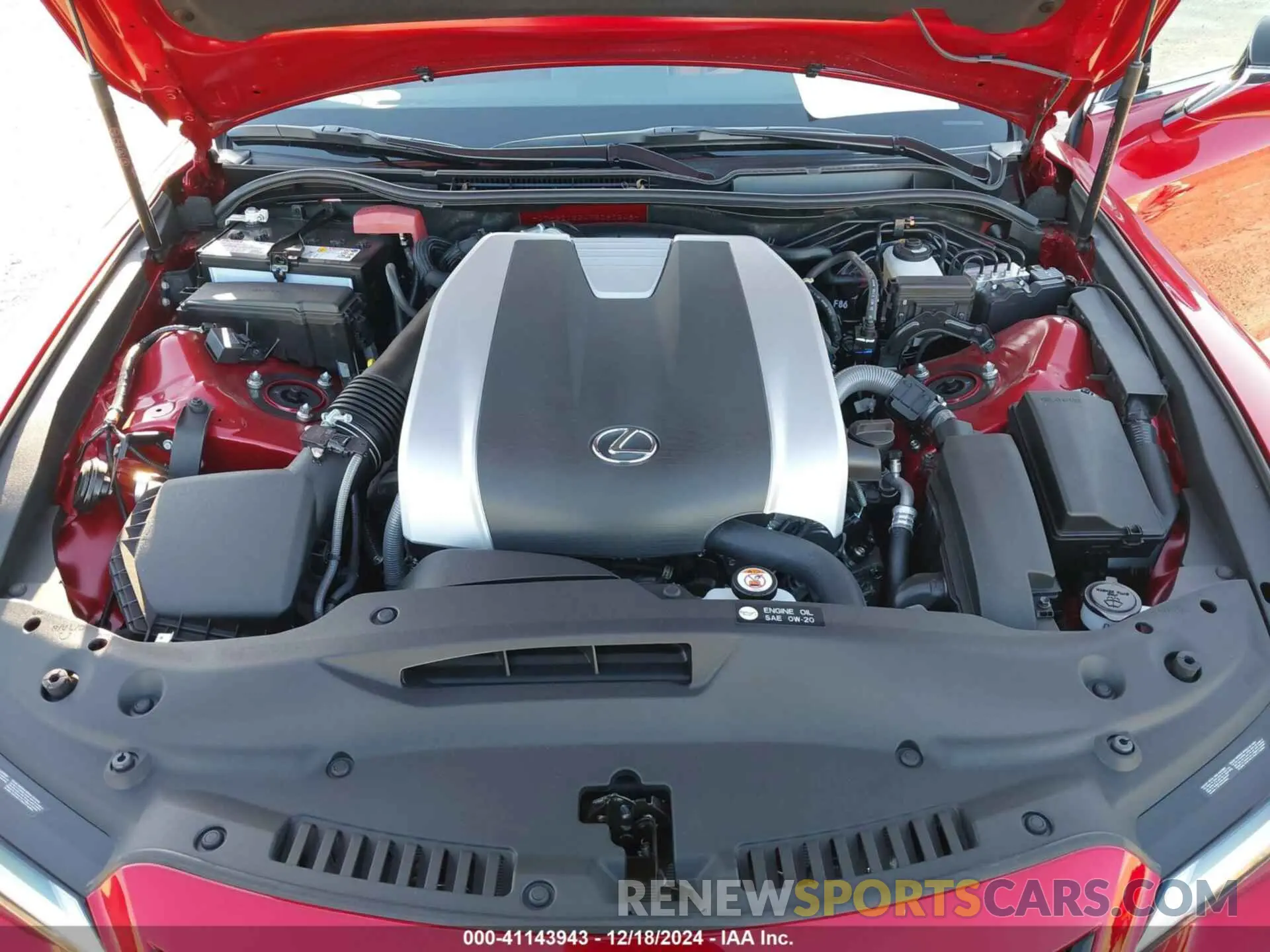 10 fotografías del automóvil dañado JTHBZ1B24R5080548 LEXUS IS 350 2024