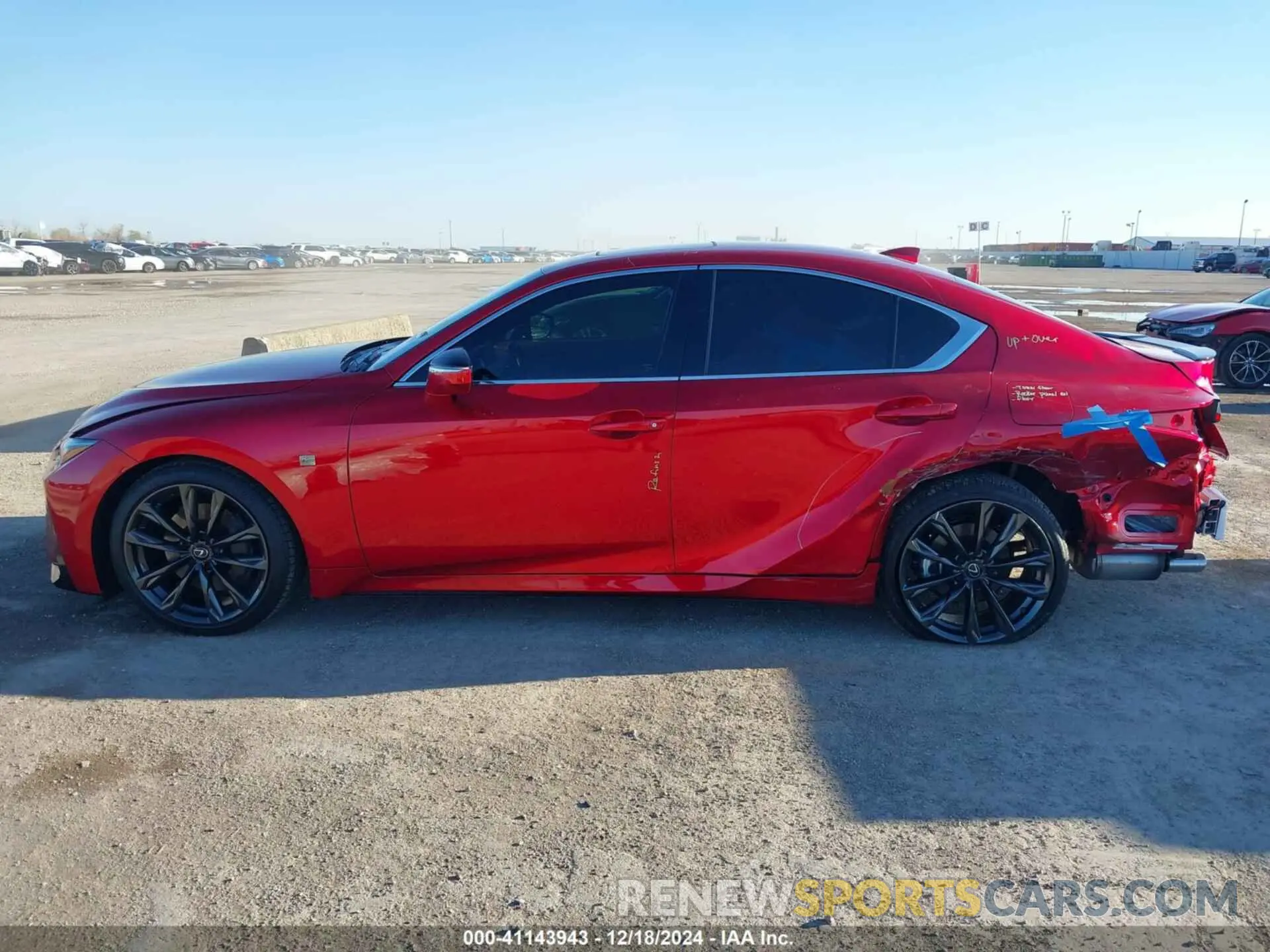 15 fotografías del automóvil dañado JTHBZ1B24R5080548 LEXUS IS 350 2024