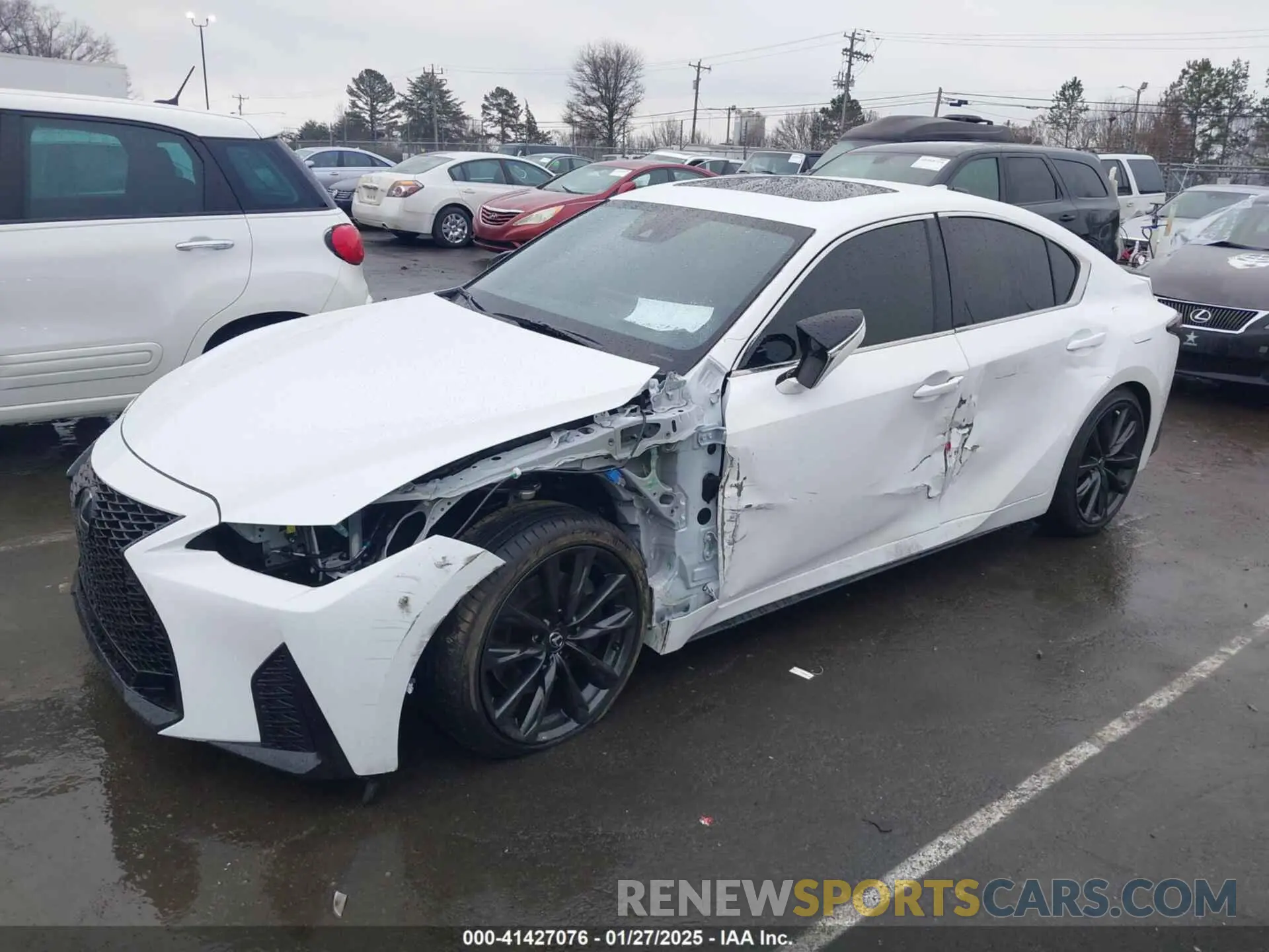 6 fotografías del automóvil dañado JTHBZ1B27R5081998 LEXUS IS 350 2024