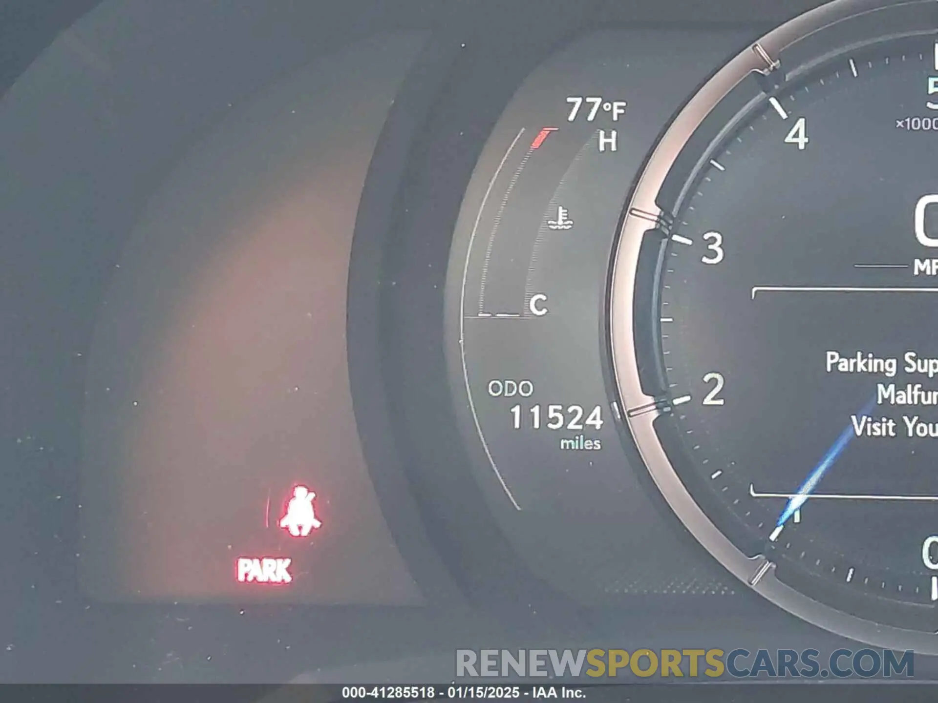 16 fotografías del automóvil dañado JTHGZ1B21R5073952 LEXUS IS 350 2024