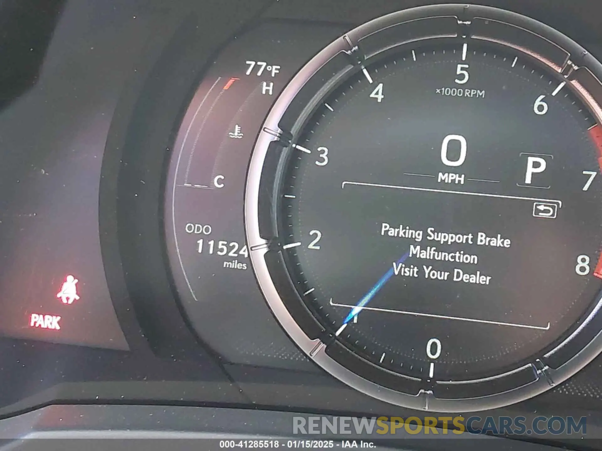 7 fotografías del automóvil dañado JTHGZ1B21R5073952 LEXUS IS 350 2024