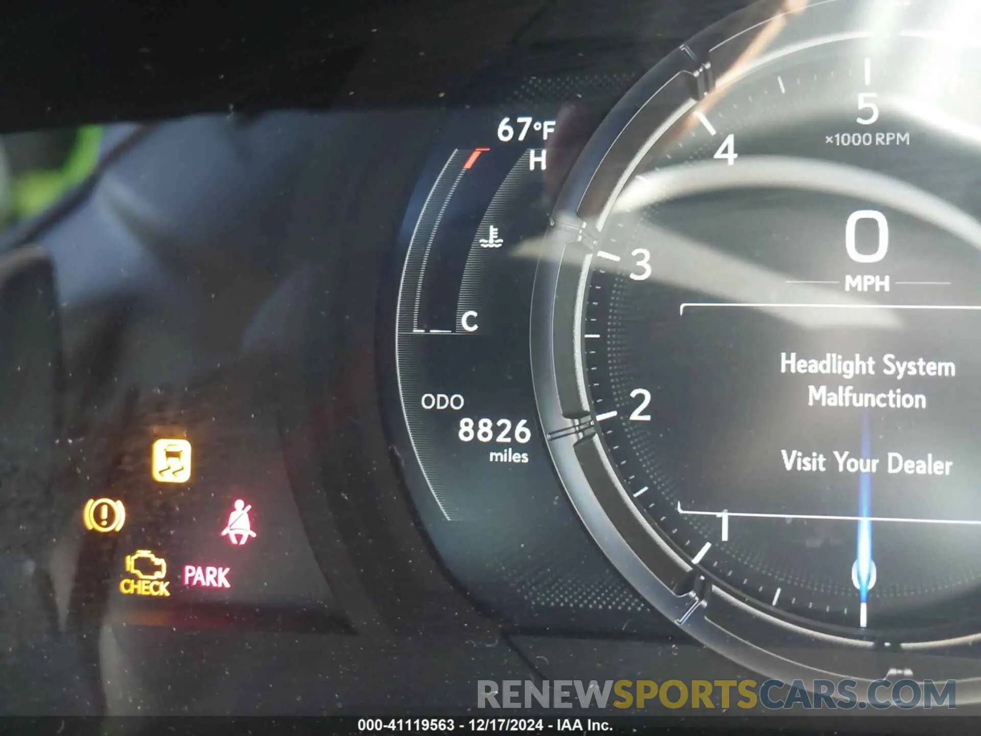 15 fotografías del automóvil dañado JTHGZ1B25R5076286 LEXUS IS 350 2024