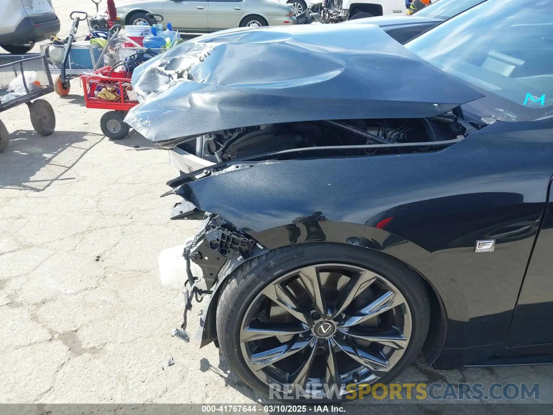 18 fotografías del automóvil dañado JTHGZ1B27R5077097 LEXUS IS 350 2024