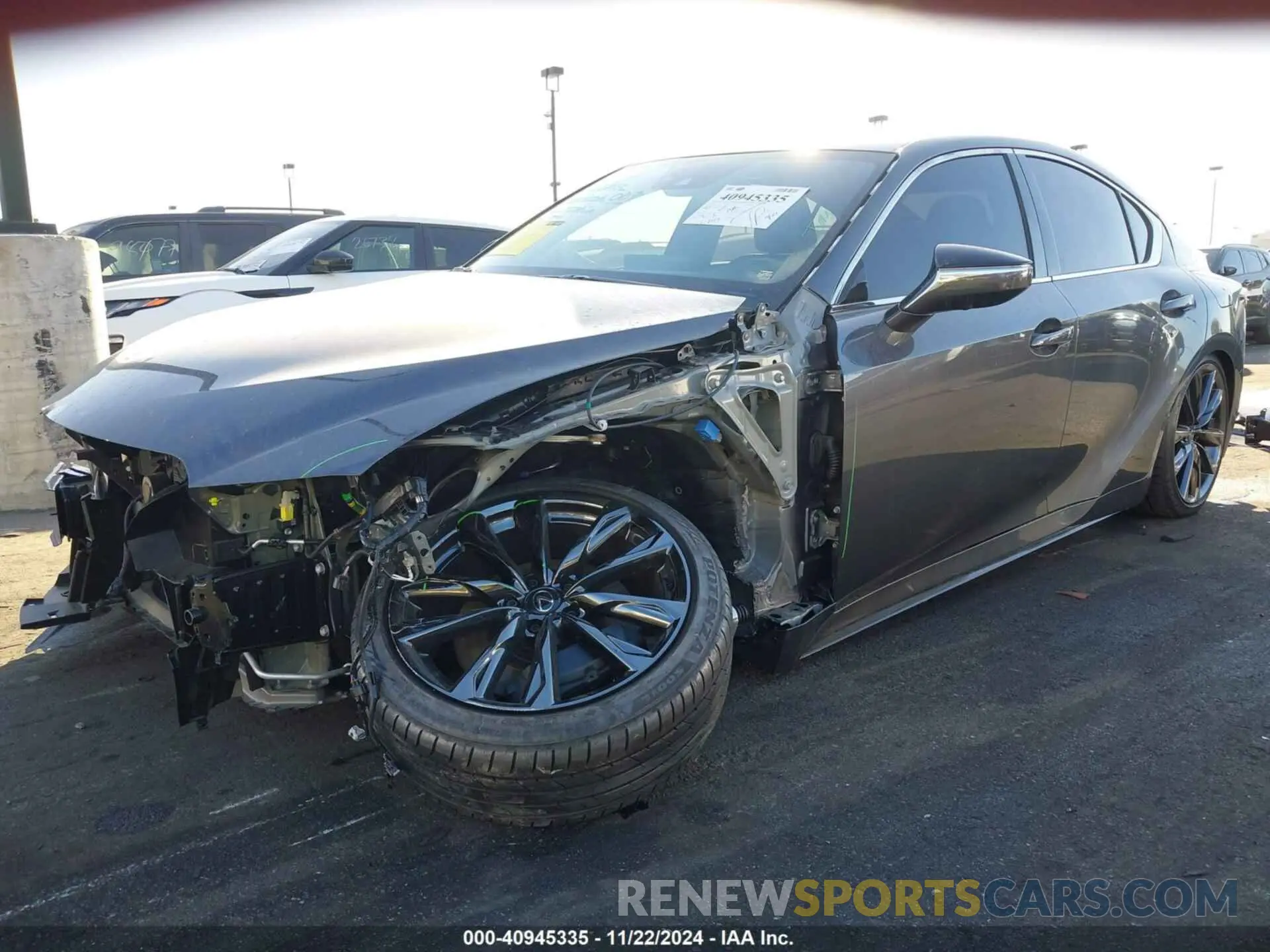 6 fotografías del automóvil dañado JTHGZ1B27R5079710 LEXUS IS 350 2024