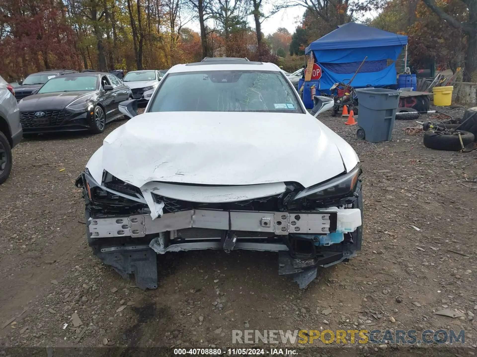 12 fotografías del automóvil dañado JTHGZ1E24R5036079 LEXUS IS 350 2024