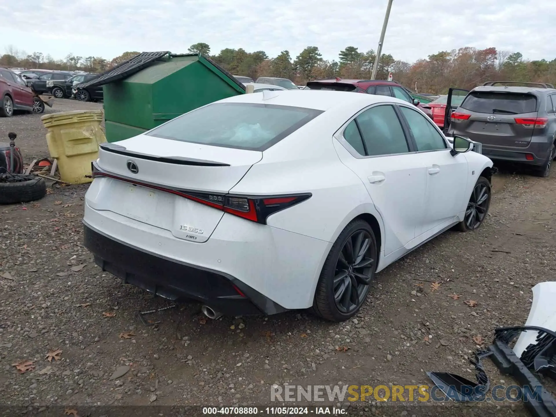 4 fotografías del automóvil dañado JTHGZ1E24R5036079 LEXUS IS 350 2024