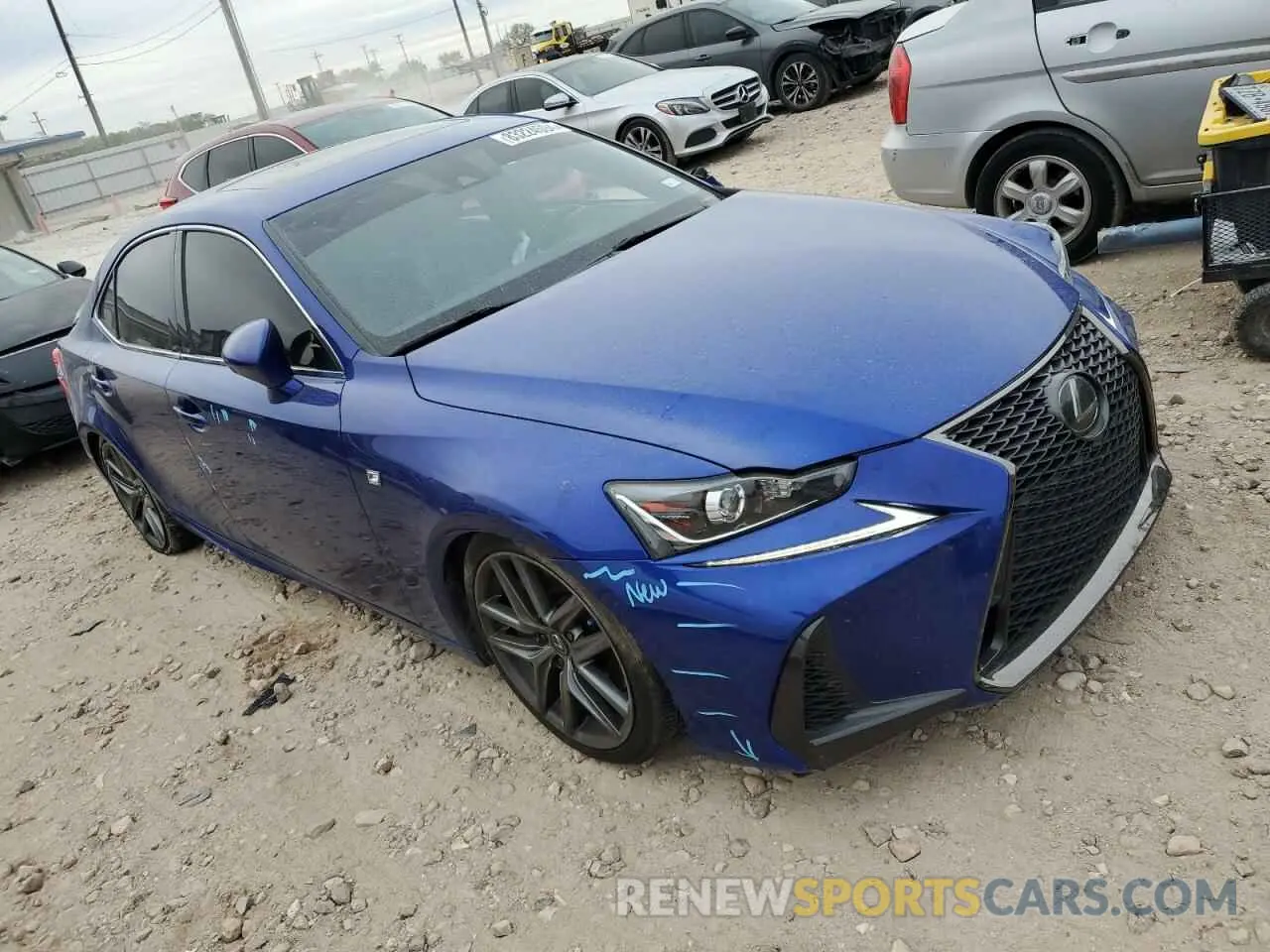 4 fotografías del automóvil dañado JTHGZ1B26L5036810 LEXUS IS 350 F S 2020