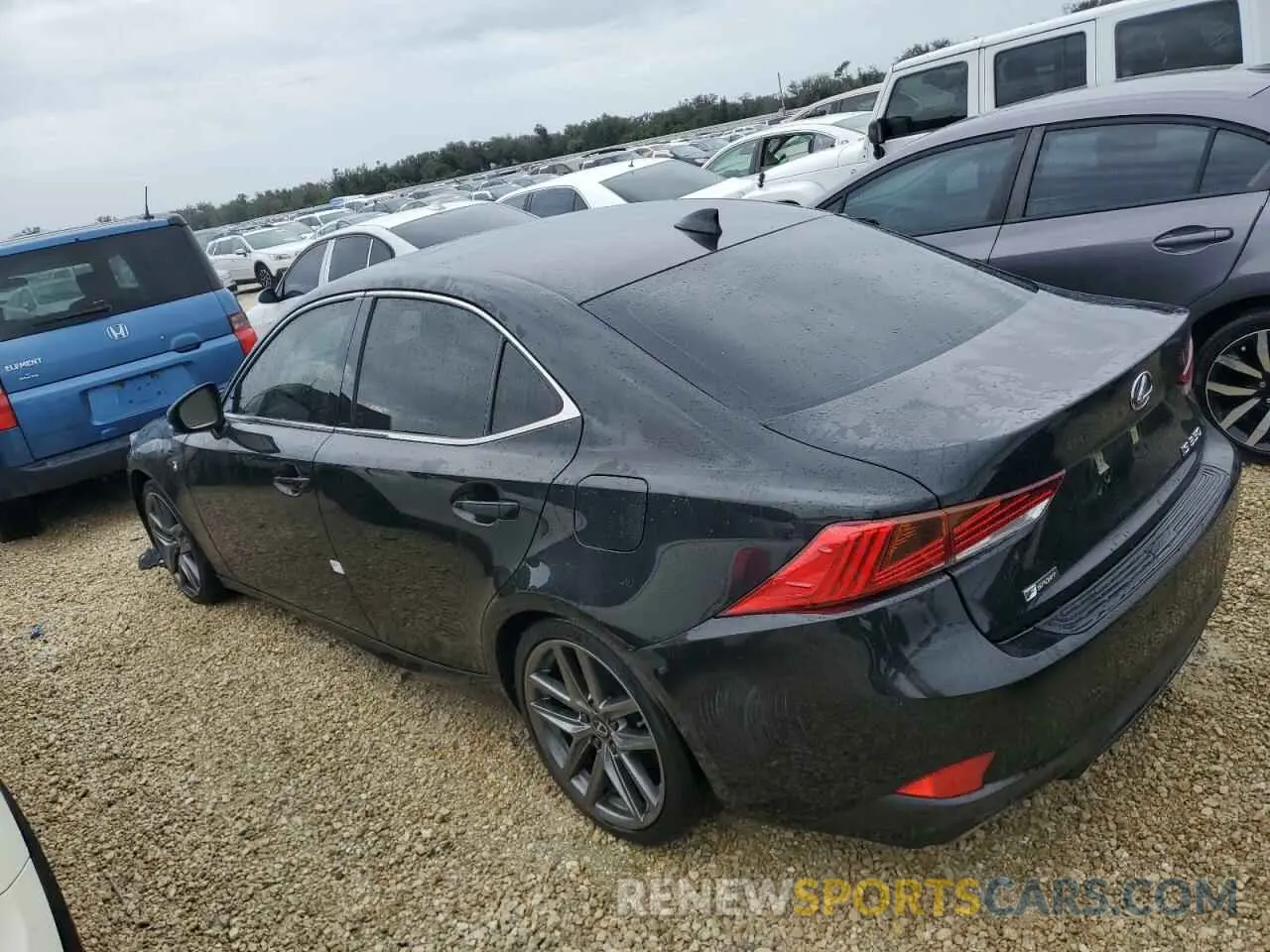 2 fotografías del automóvil dañado JTHGZ1B2XL5036485 LEXUS IS 350 F S 2020