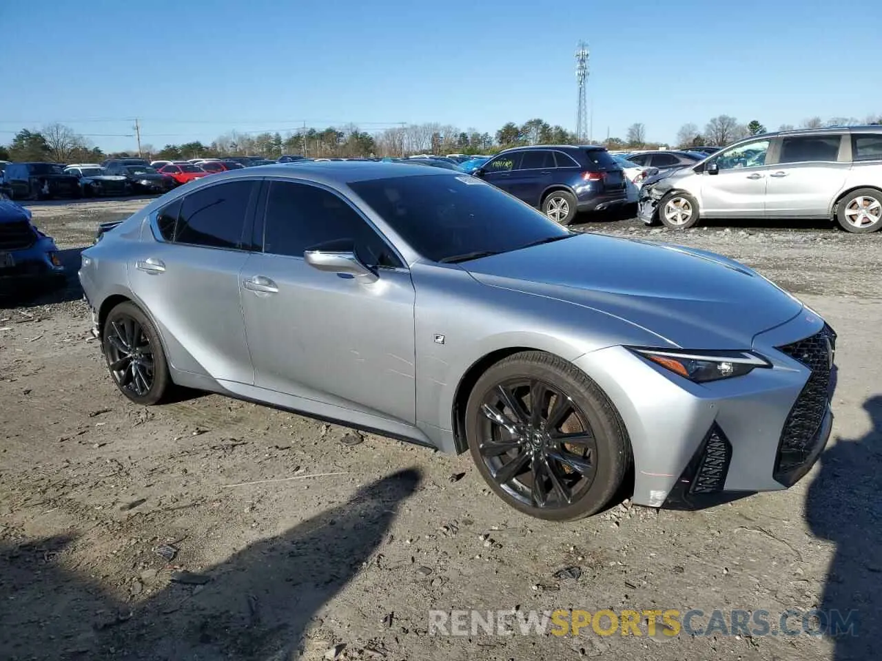 4 fotografías del automóvil dañado JTHGZ1B20M5046105 LEXUS IS 350 F S 2021