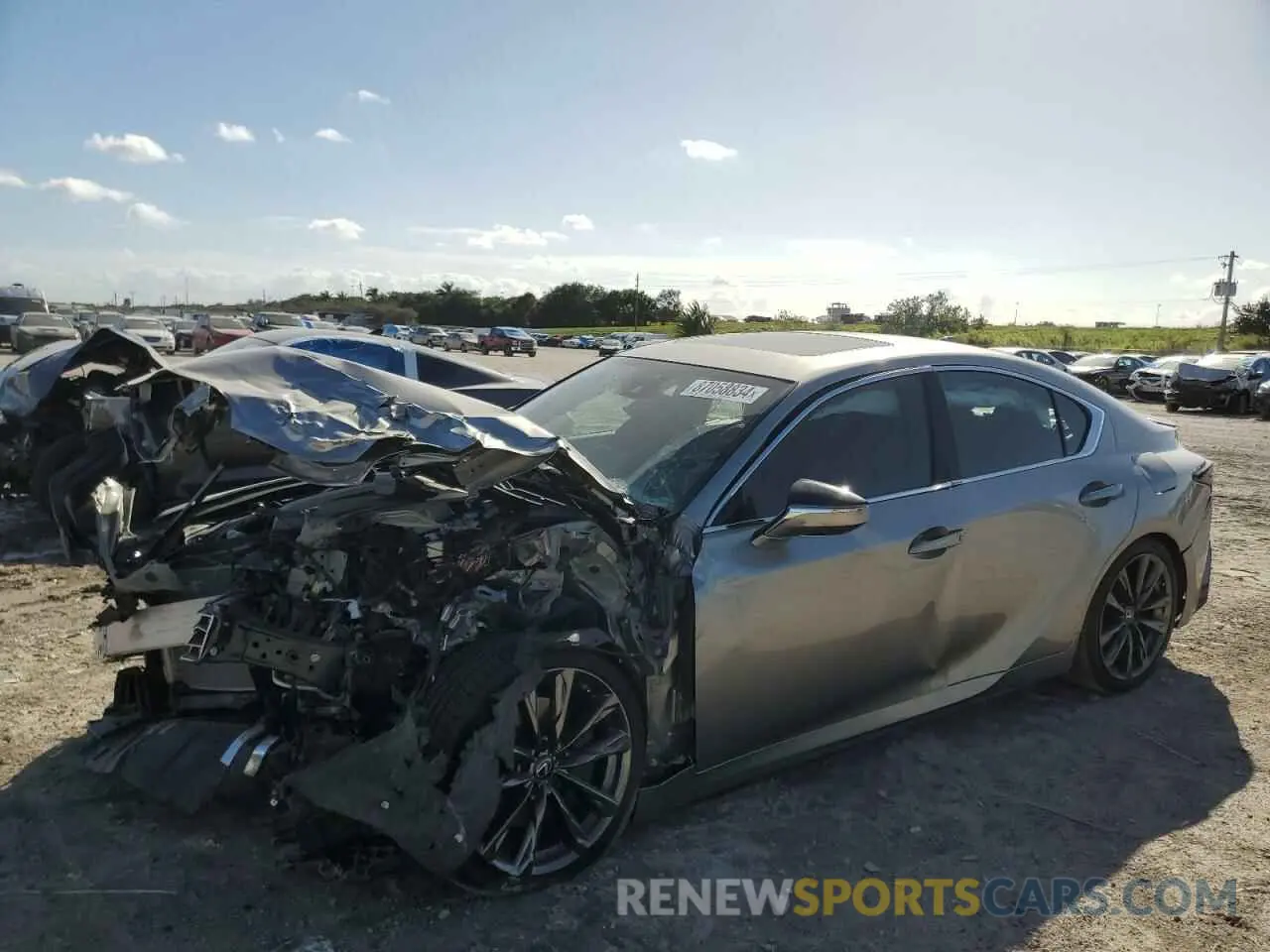 1 fotografías del automóvil dañado JTHGZ1B22M5047398 LEXUS IS 350 F S 2021
